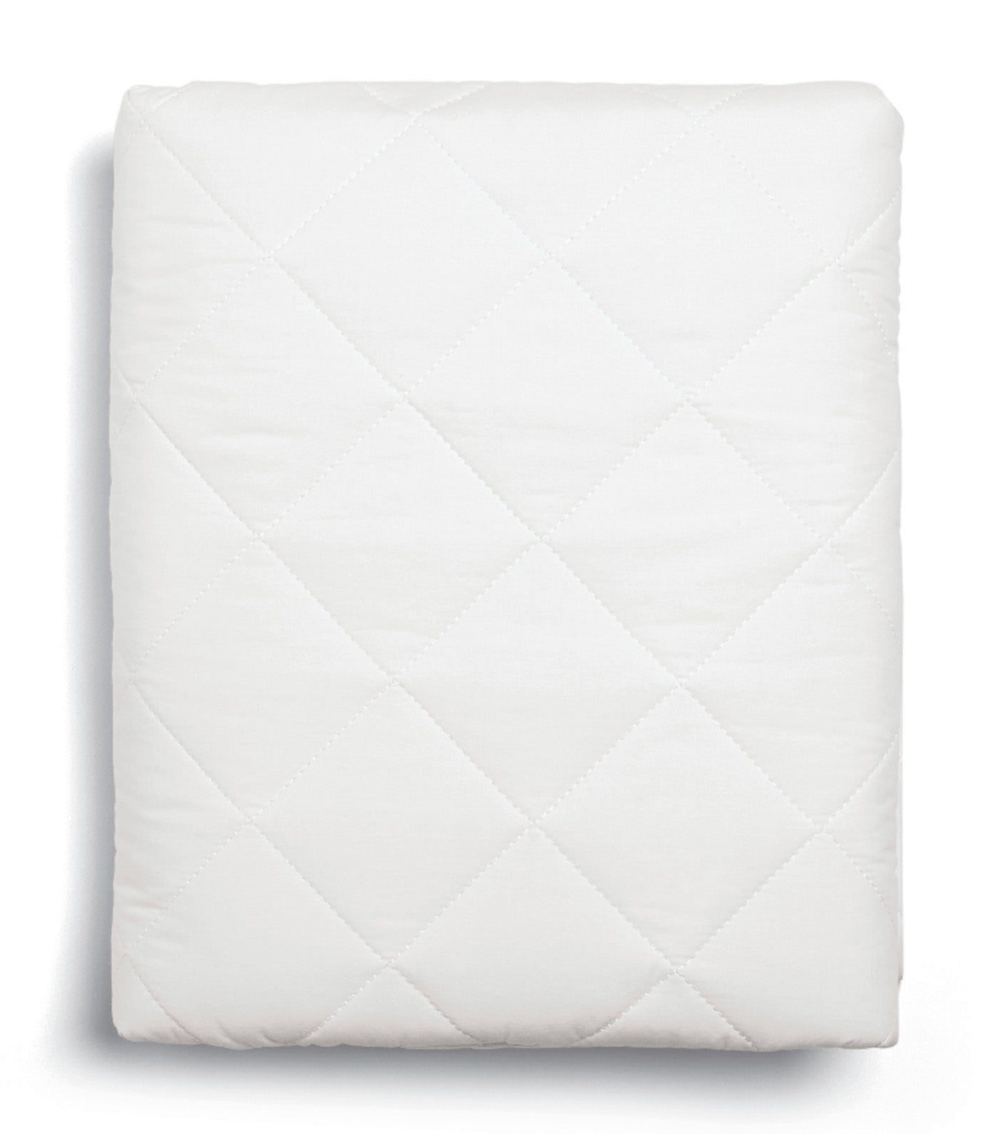 Anti-Allergy Quilted Cotbed Mattress Protector White