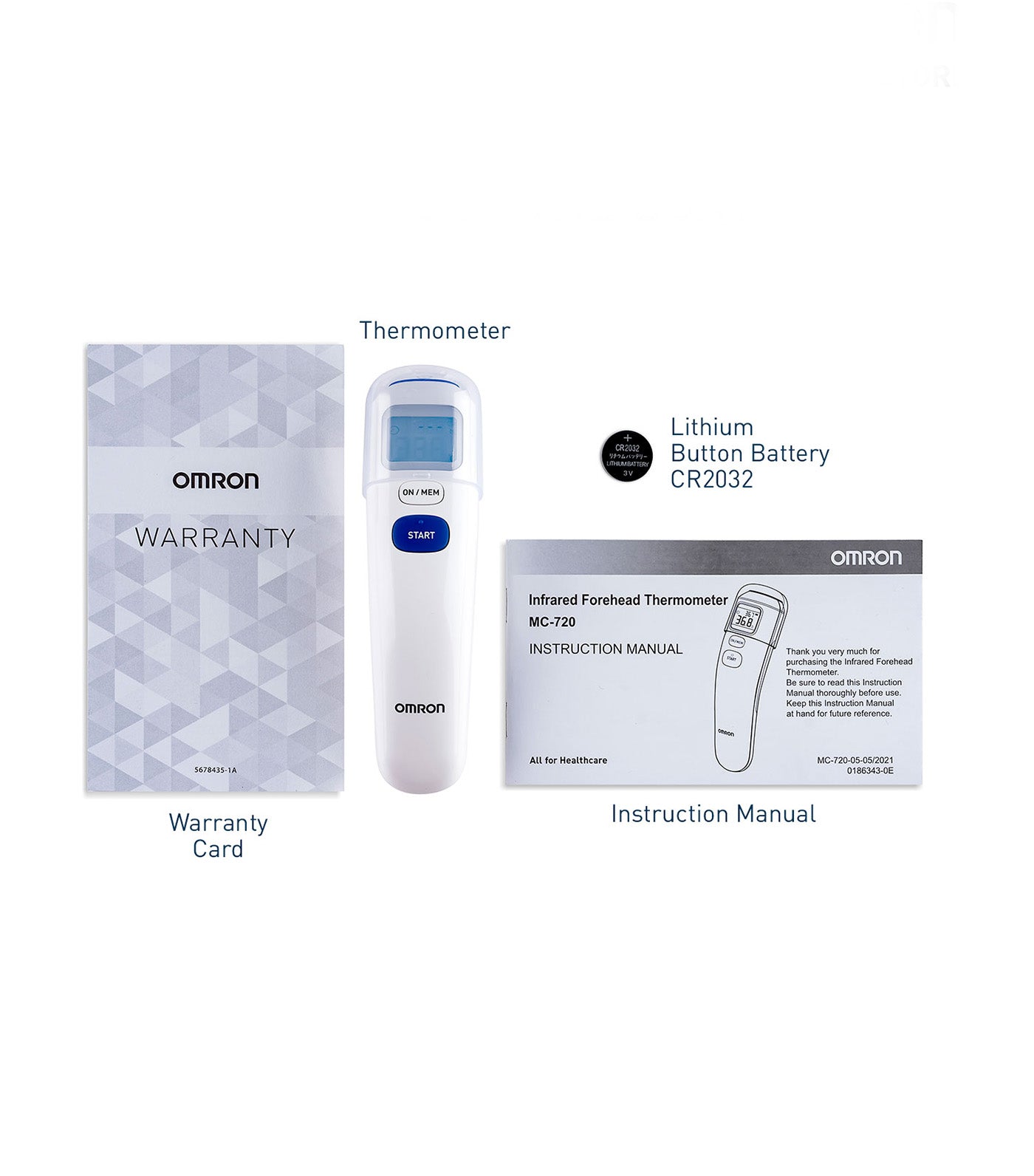 OMRON Forehead Thermometer White