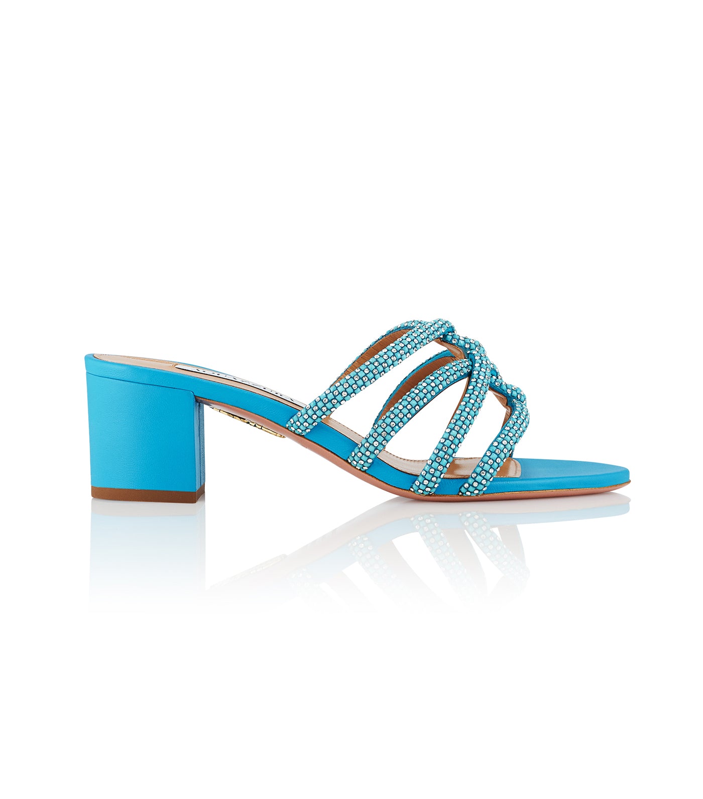 Aquazzura Moondust Color Sandal 50 Ibiza Blue