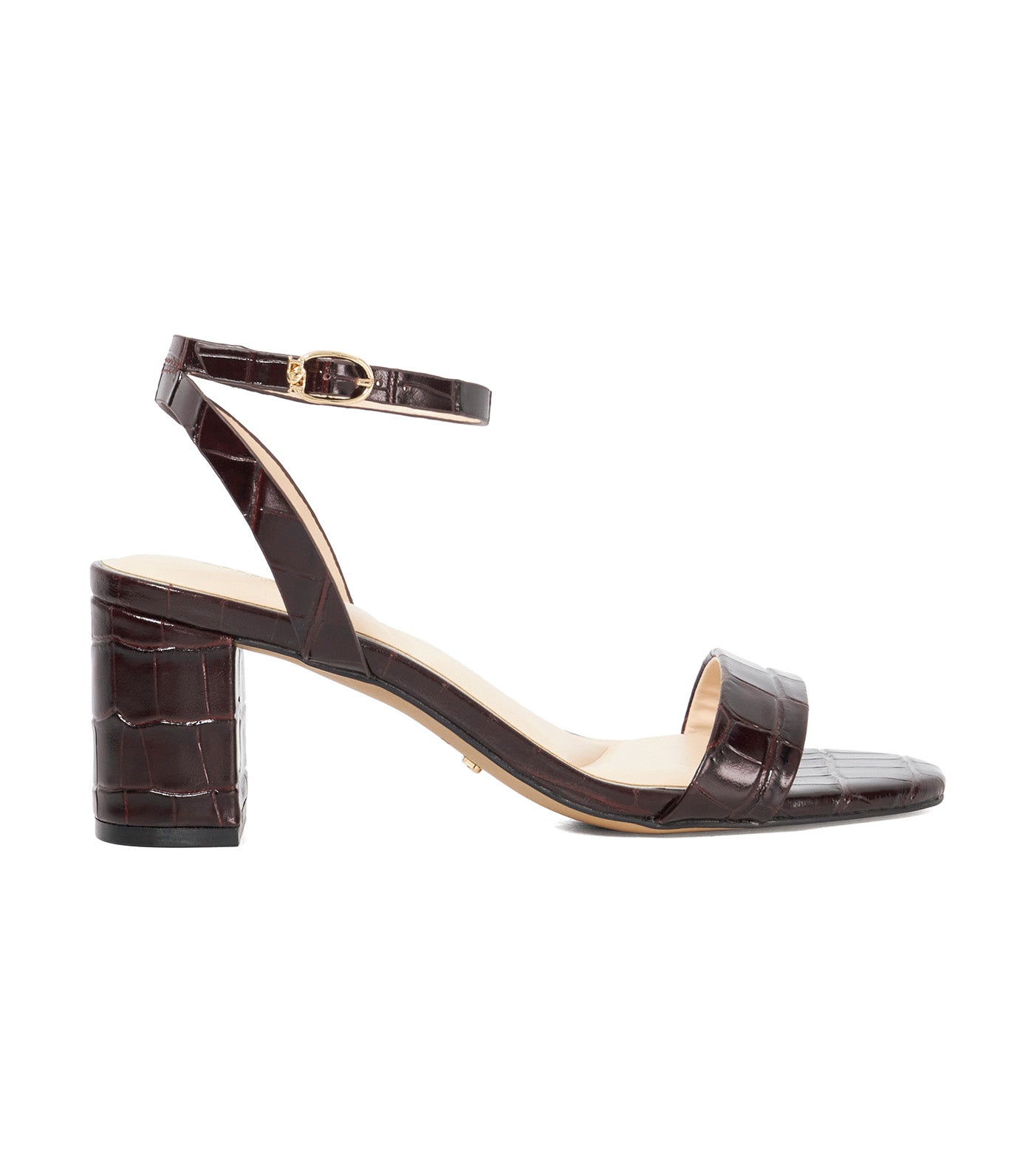 Dune London Melini Heeled Sandal Burgundy