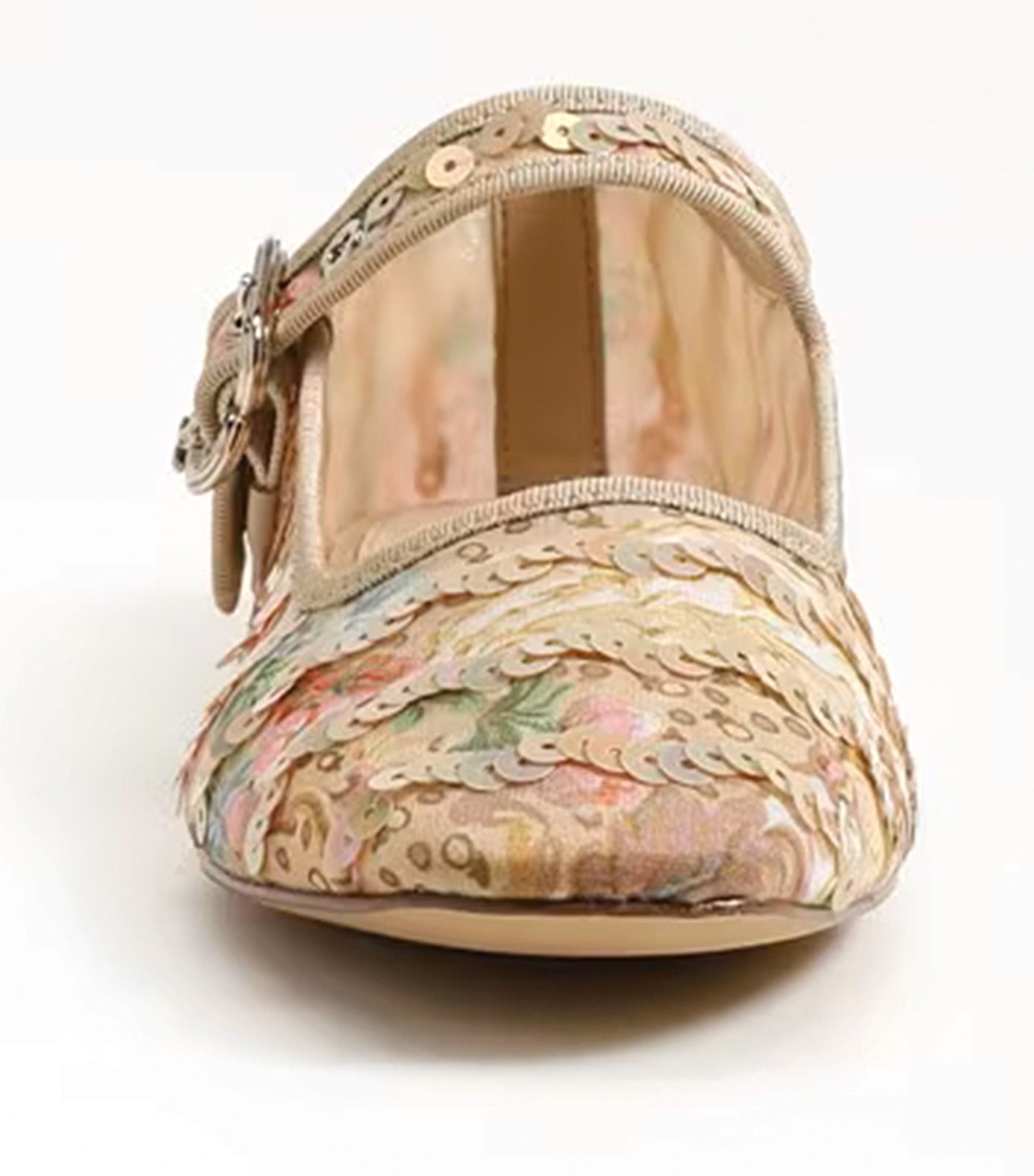 Sam Edelman Michaela Riviera Mary Jane Flat Mesh Fabric Ecru Multi