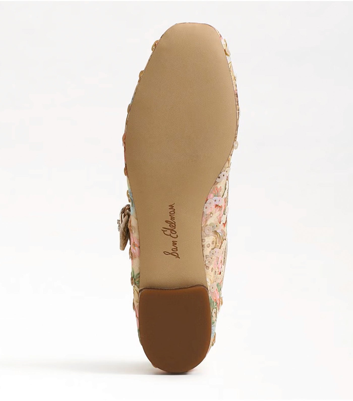 Sam Edelman Michaela Riviera Mary Jane Flat Mesh Fabric Ecru Multi