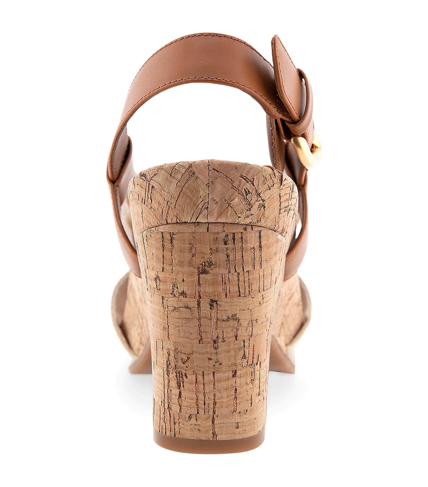 Miki Knotted Buckled Wedge Sandal Natural Canvas