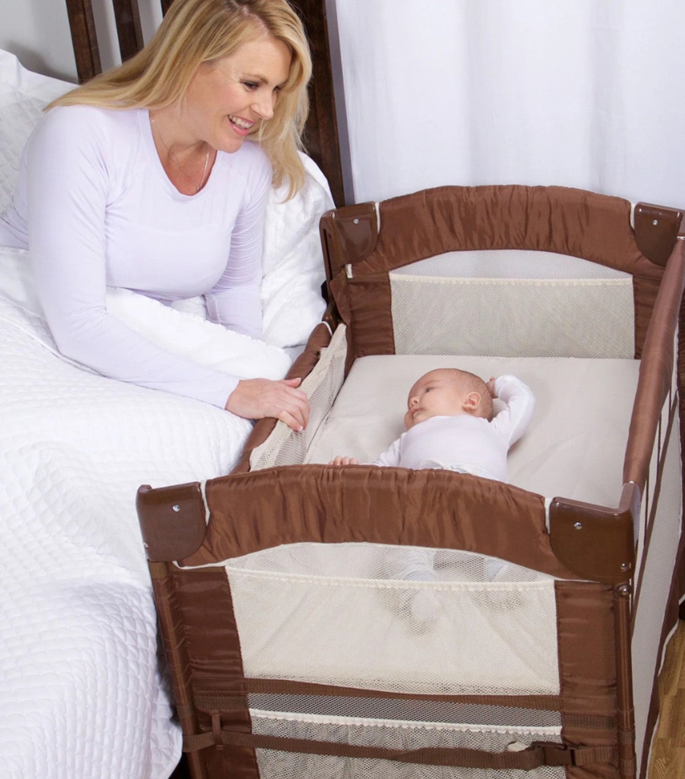 Mini Ezee 3 in 1 Co-Sleeper Cocoa/Natural