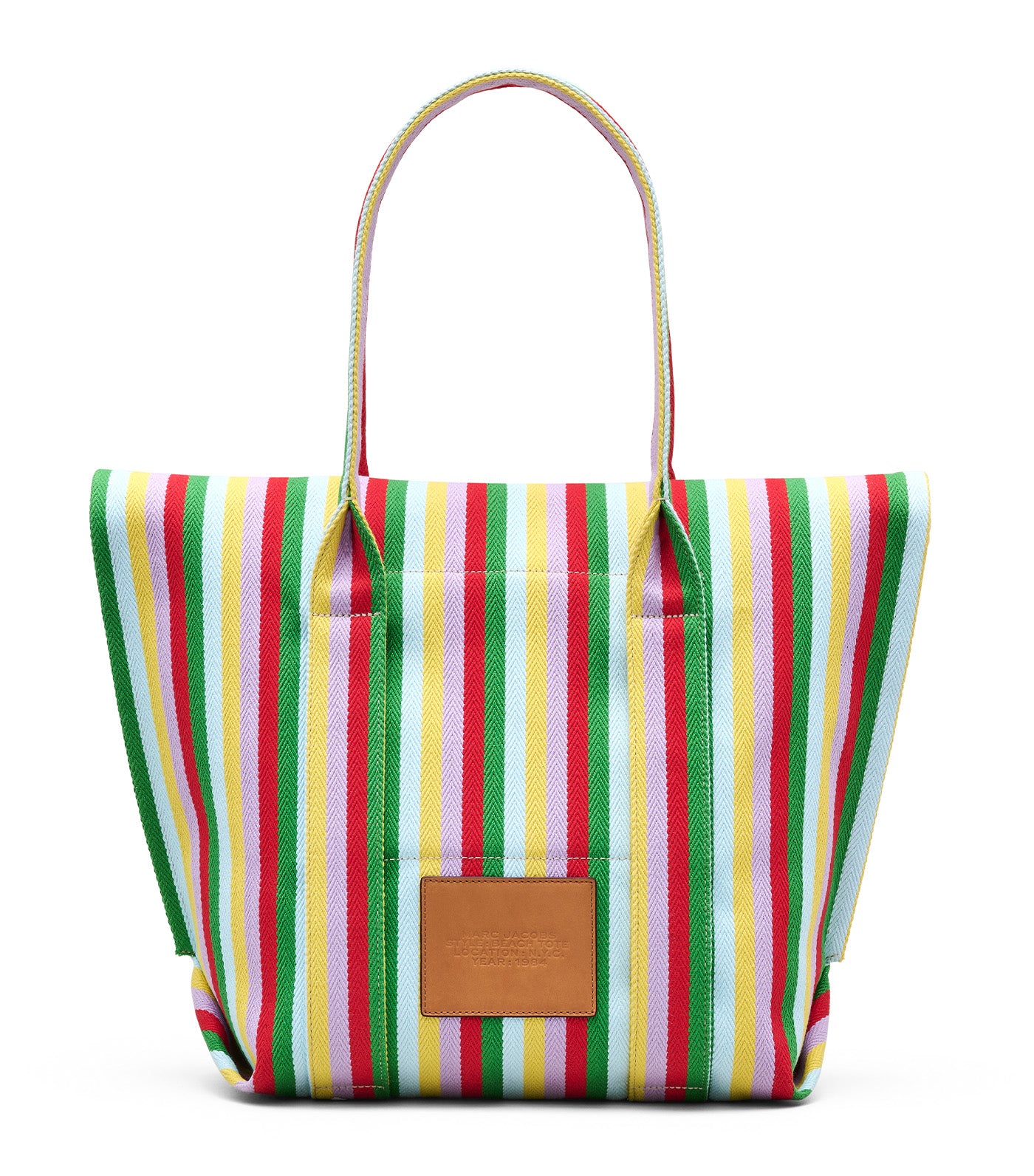 Marc Jacobs The Striped Jacquard Beach Tote Bag Wisteria Multi