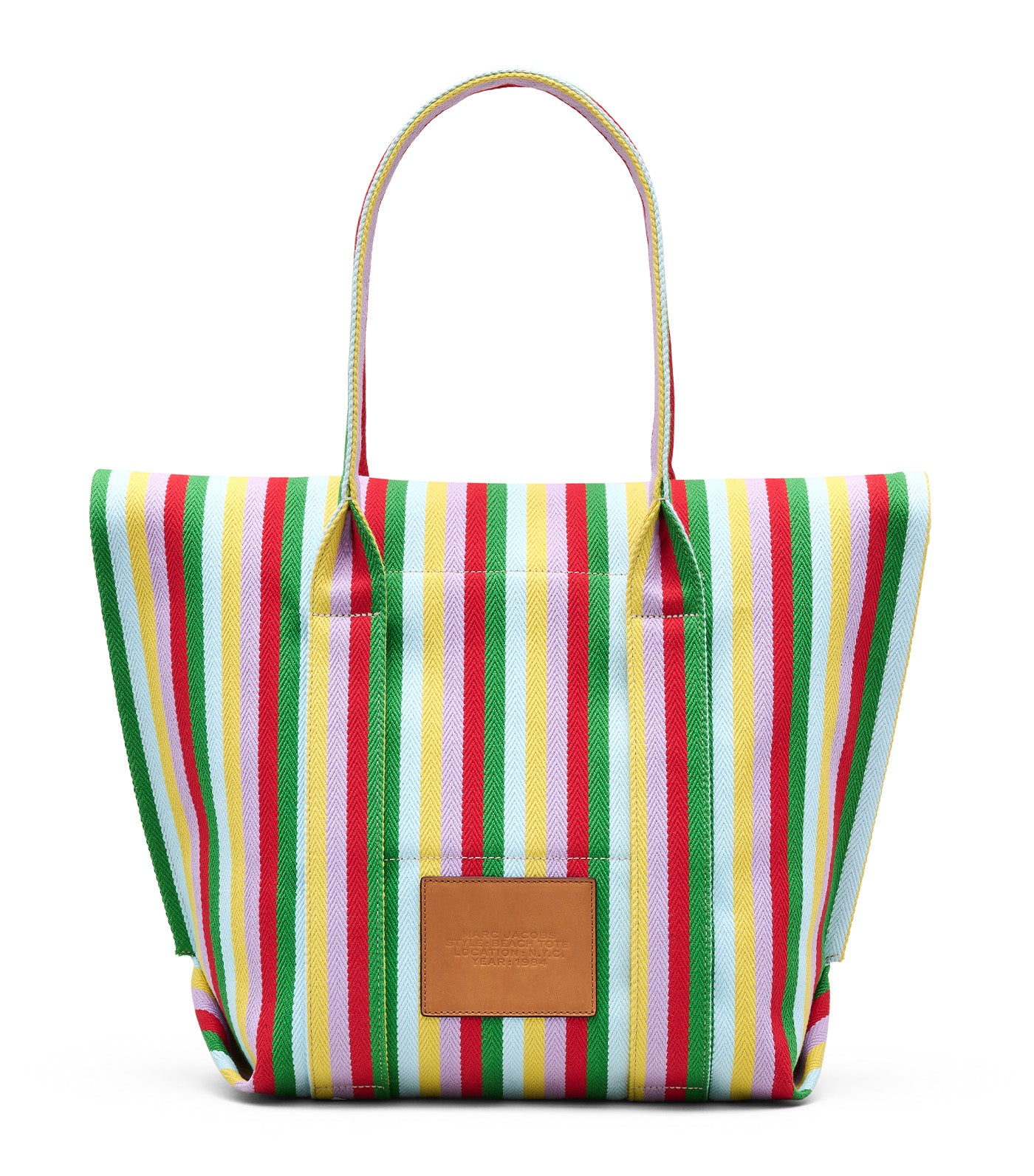 The Striped Jacquard Beach Tote Bag Wisteria Multi