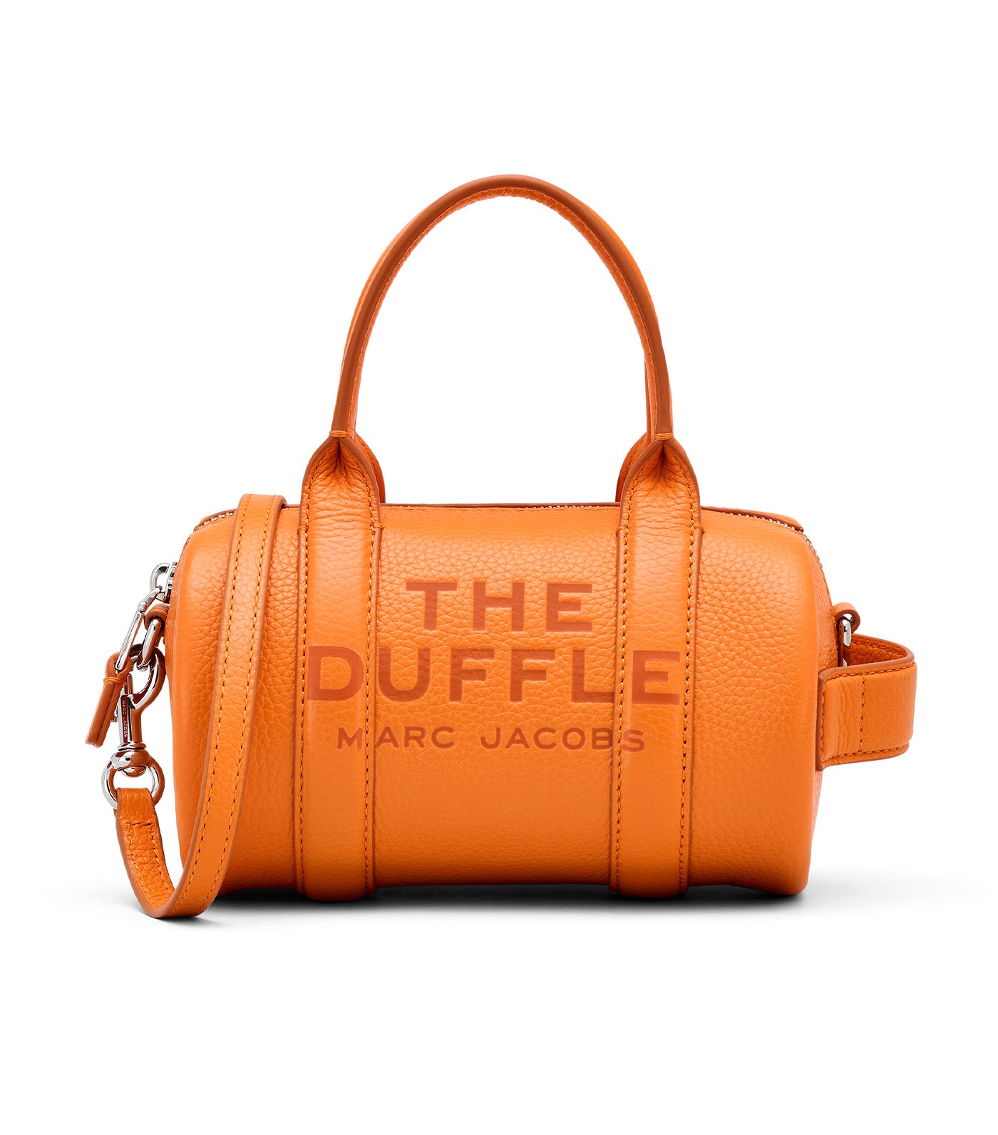 The Leather Mini Duffle Bag Tangerine