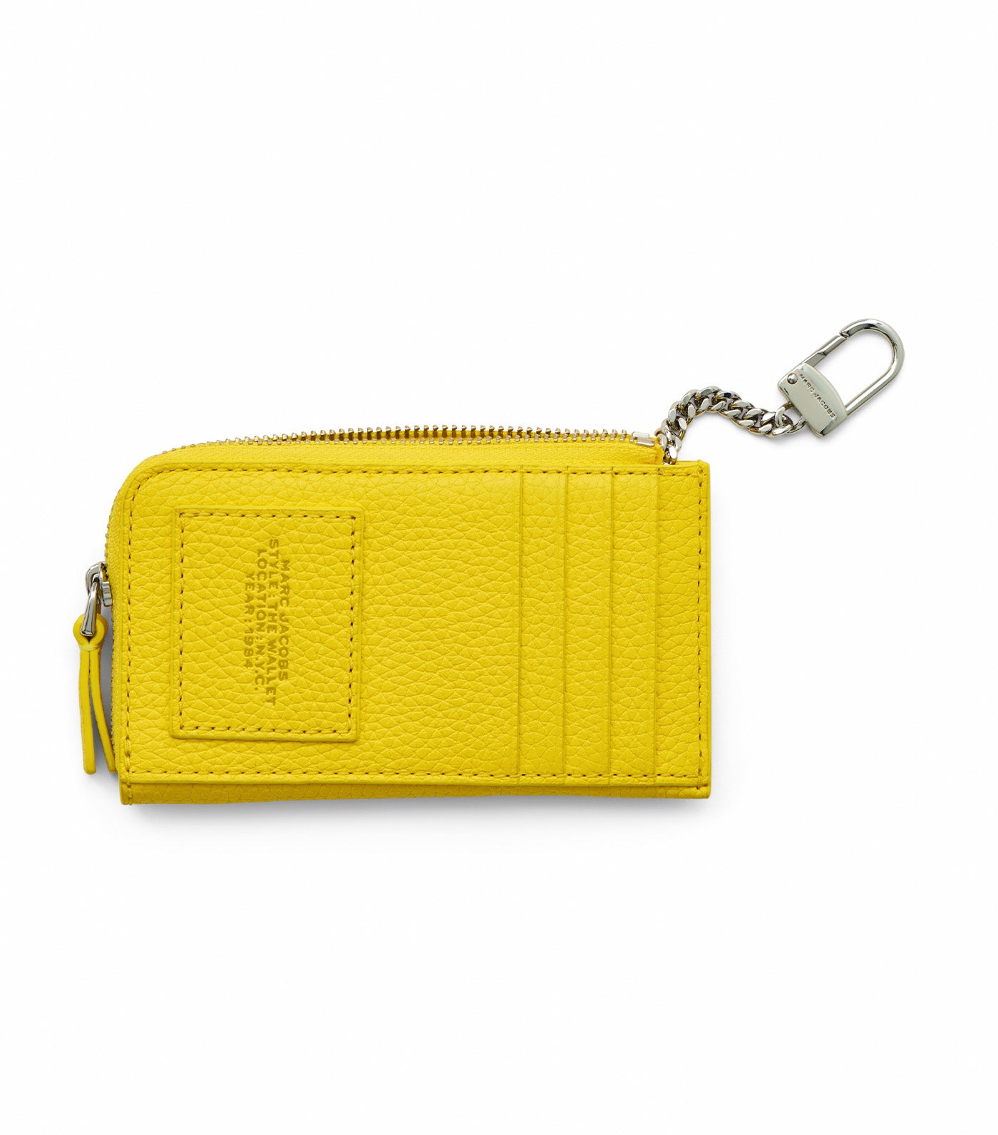 The Leather Top Zip Multi Wallet Smiley Yellow