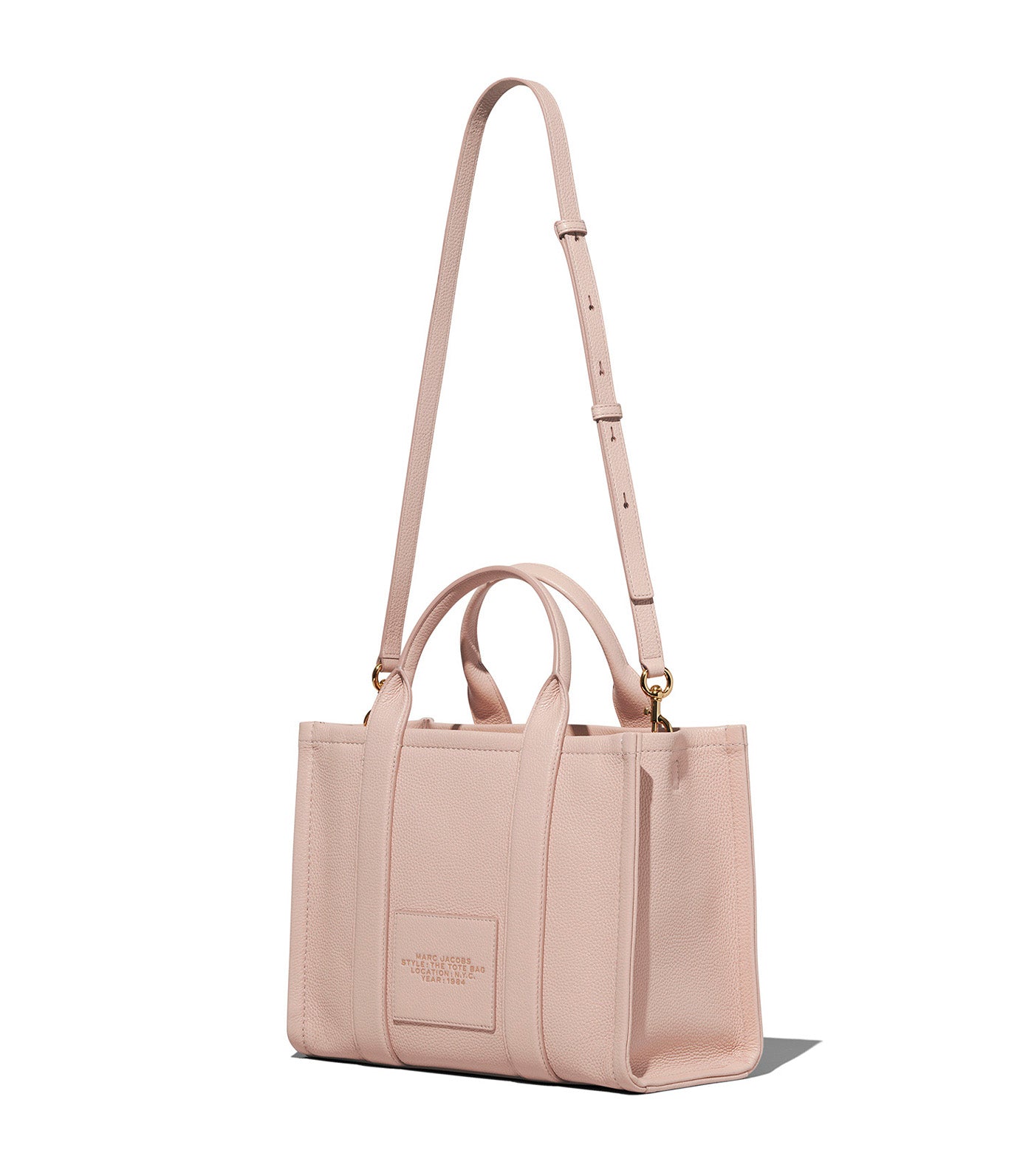トートバッグ Marc Jacobs Rose leather The Medium Tote Bag Marc Jacobs Women's Medium Tote Bag, Rose, Full Grain