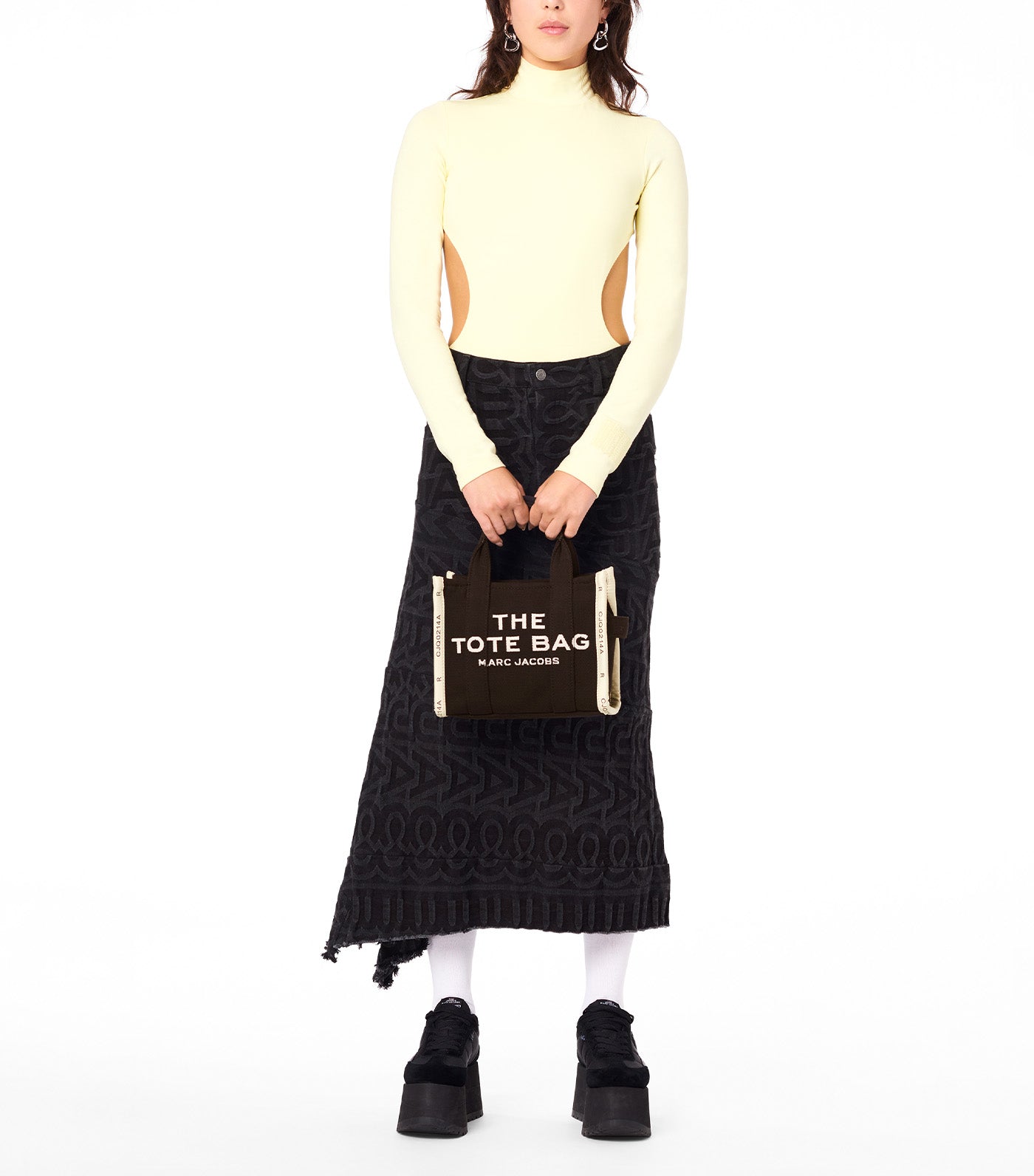 The Jacquard Small Tote Bag Black