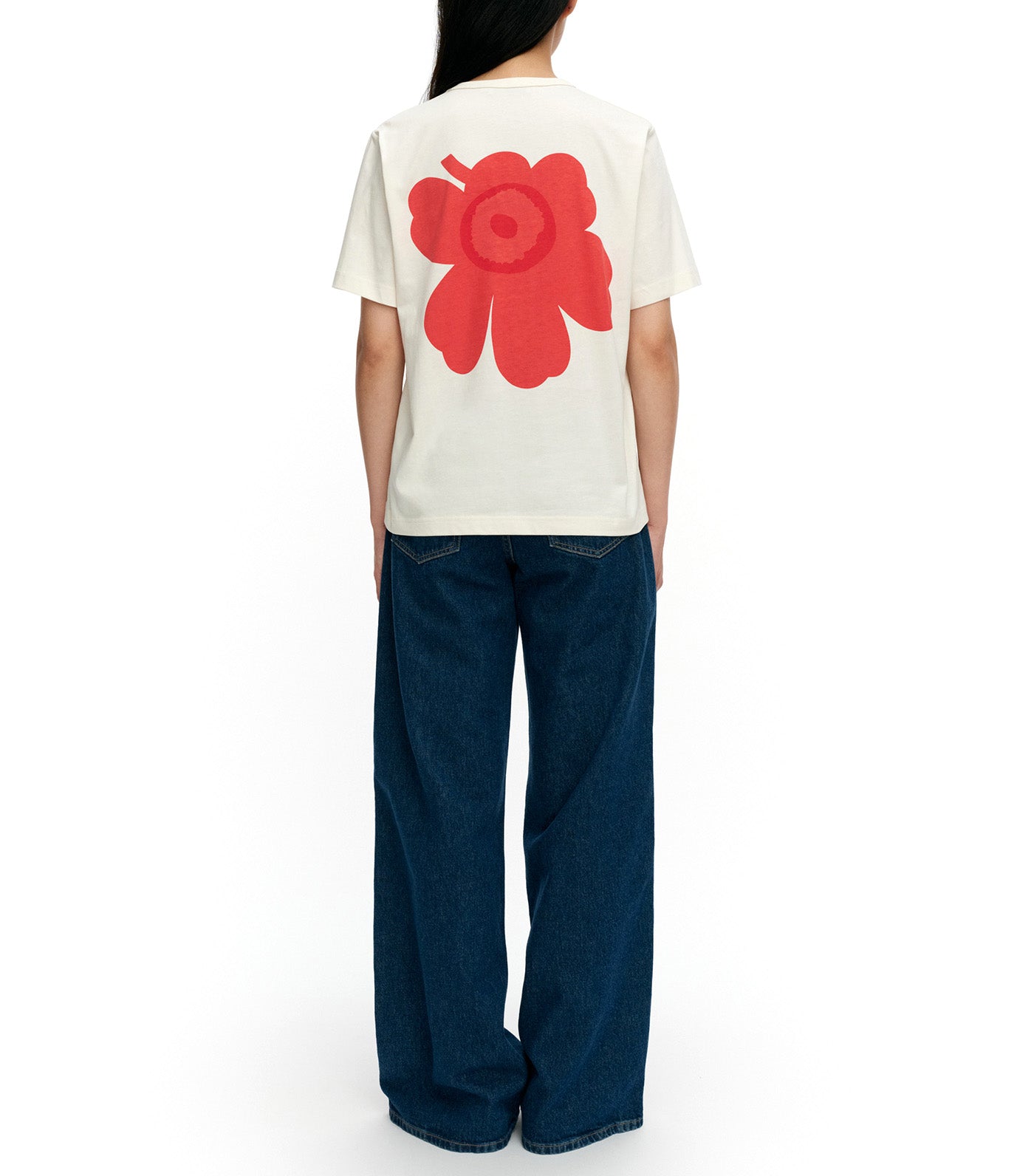 Erna Unikko Placement Kioski T-shirt Off White/Red