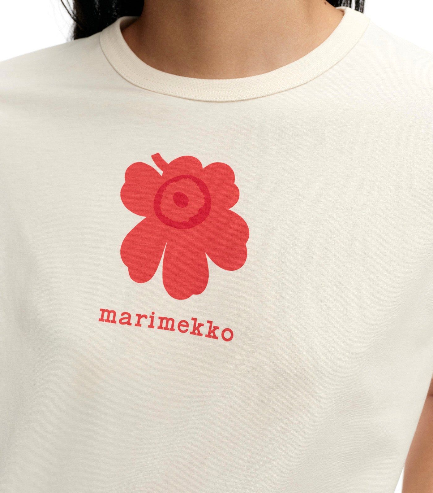 Erna Unikko Placement Kioski T-shirt Off White/Red
