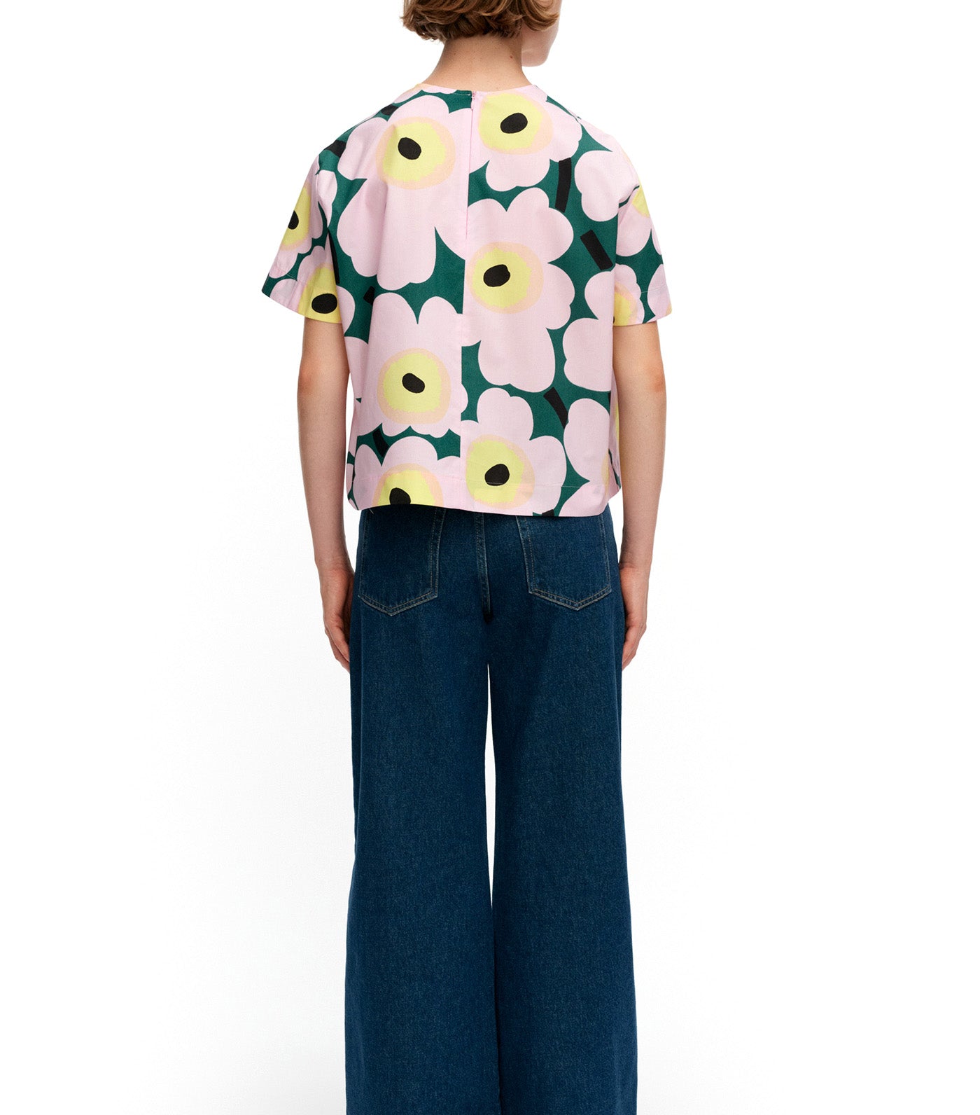 Huojunta Unikko T-shirt Green/Pink/Yellow