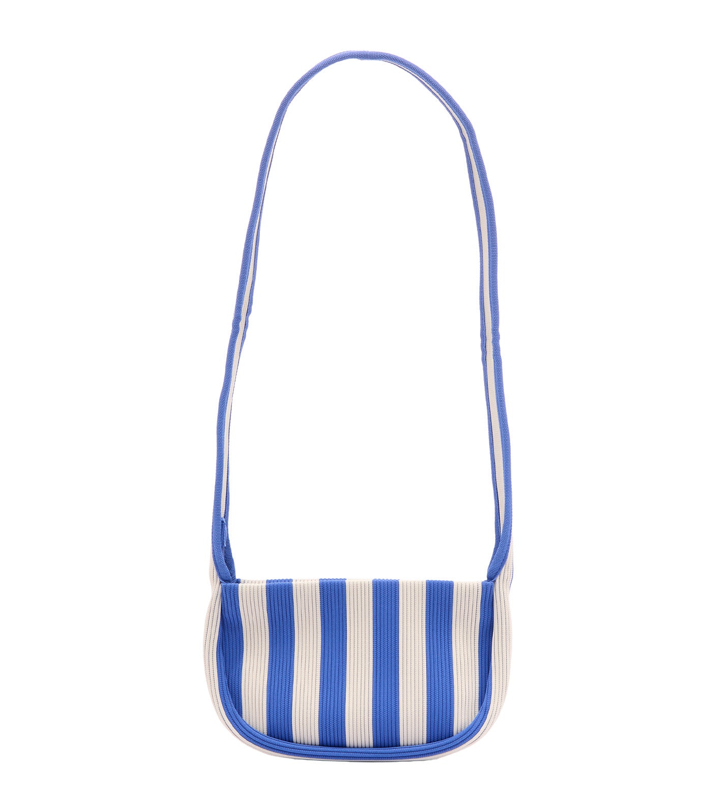 Knitted Crossbody Blue/Off White