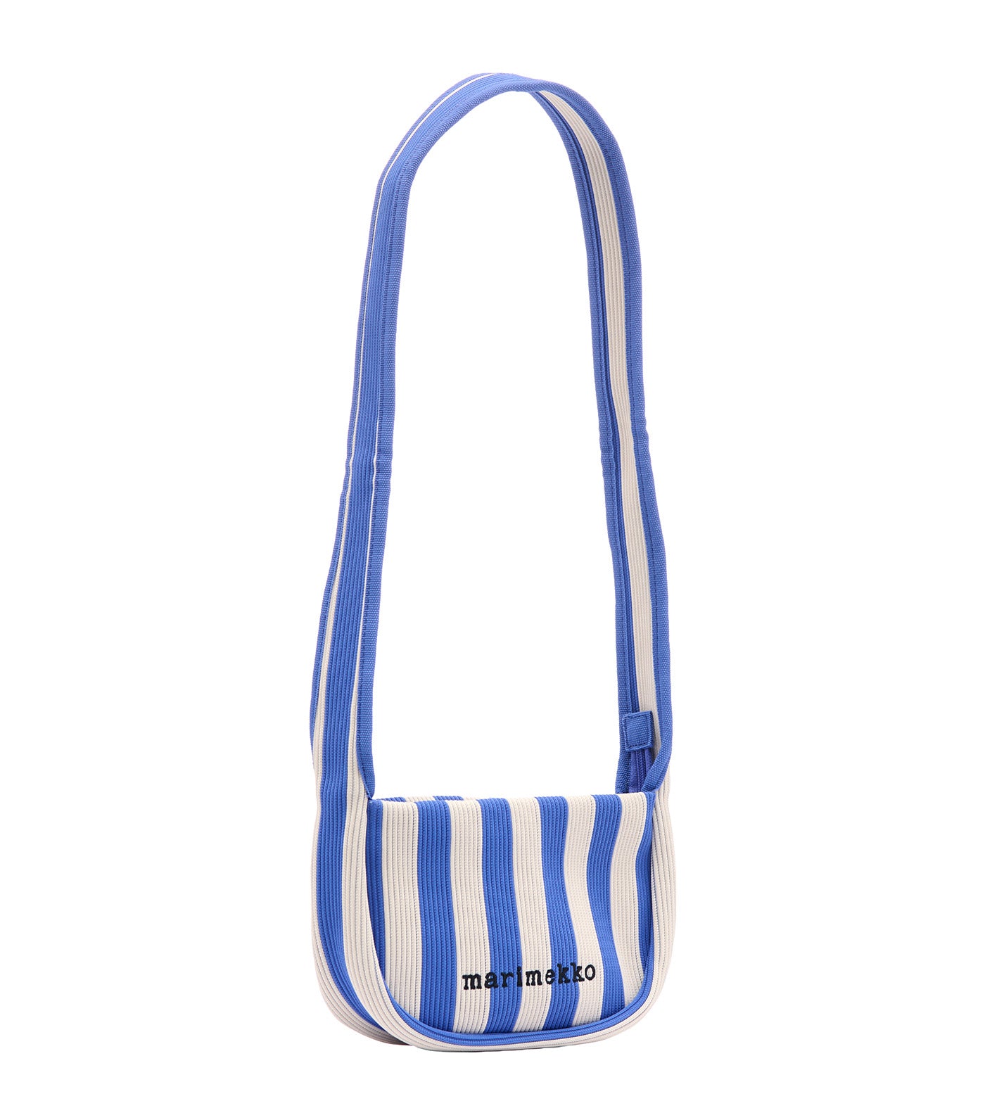 Knitted Crossbody Blue/Off White