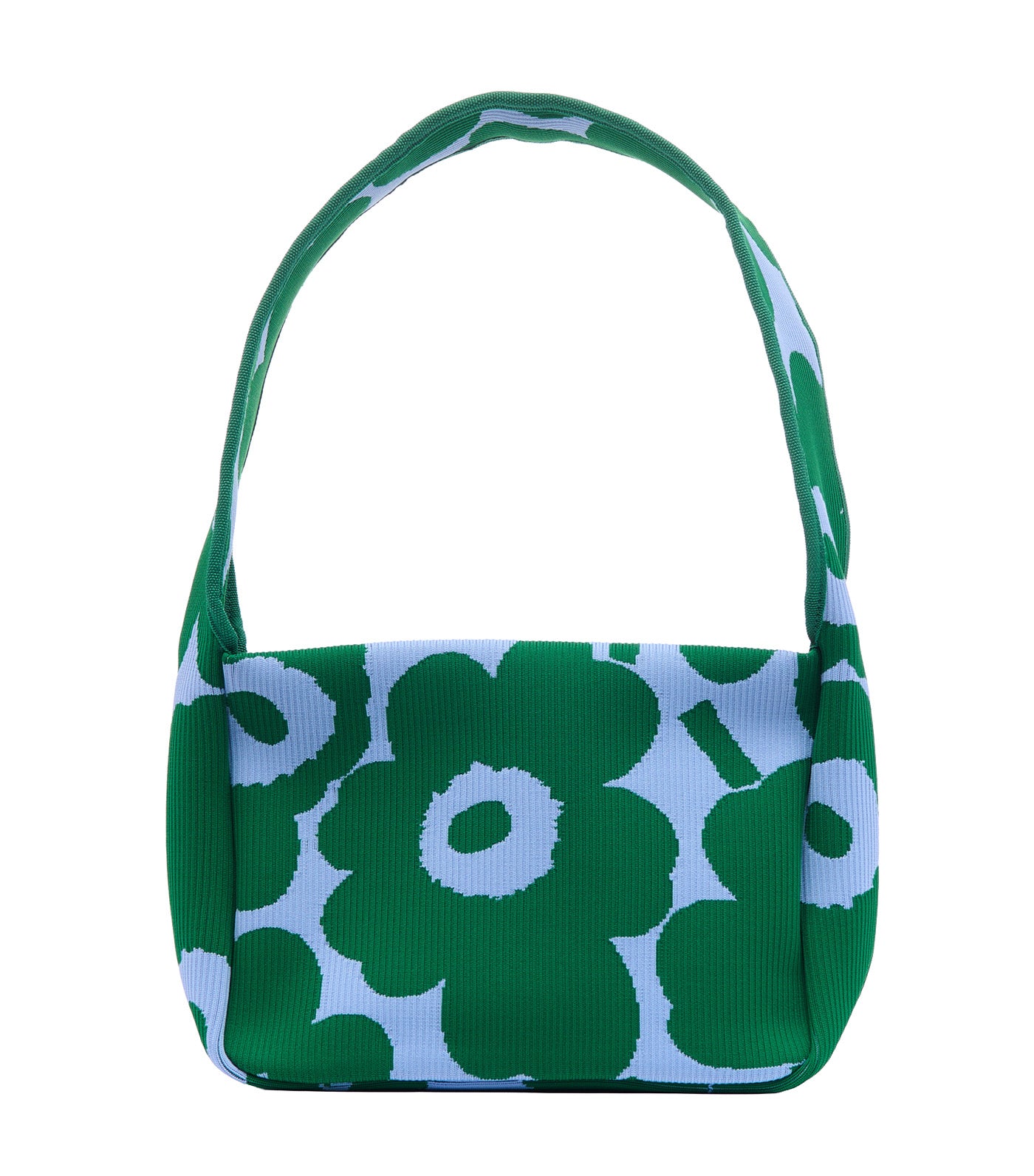 Knitted Shoulderbag Unikko Dark Green/Blue