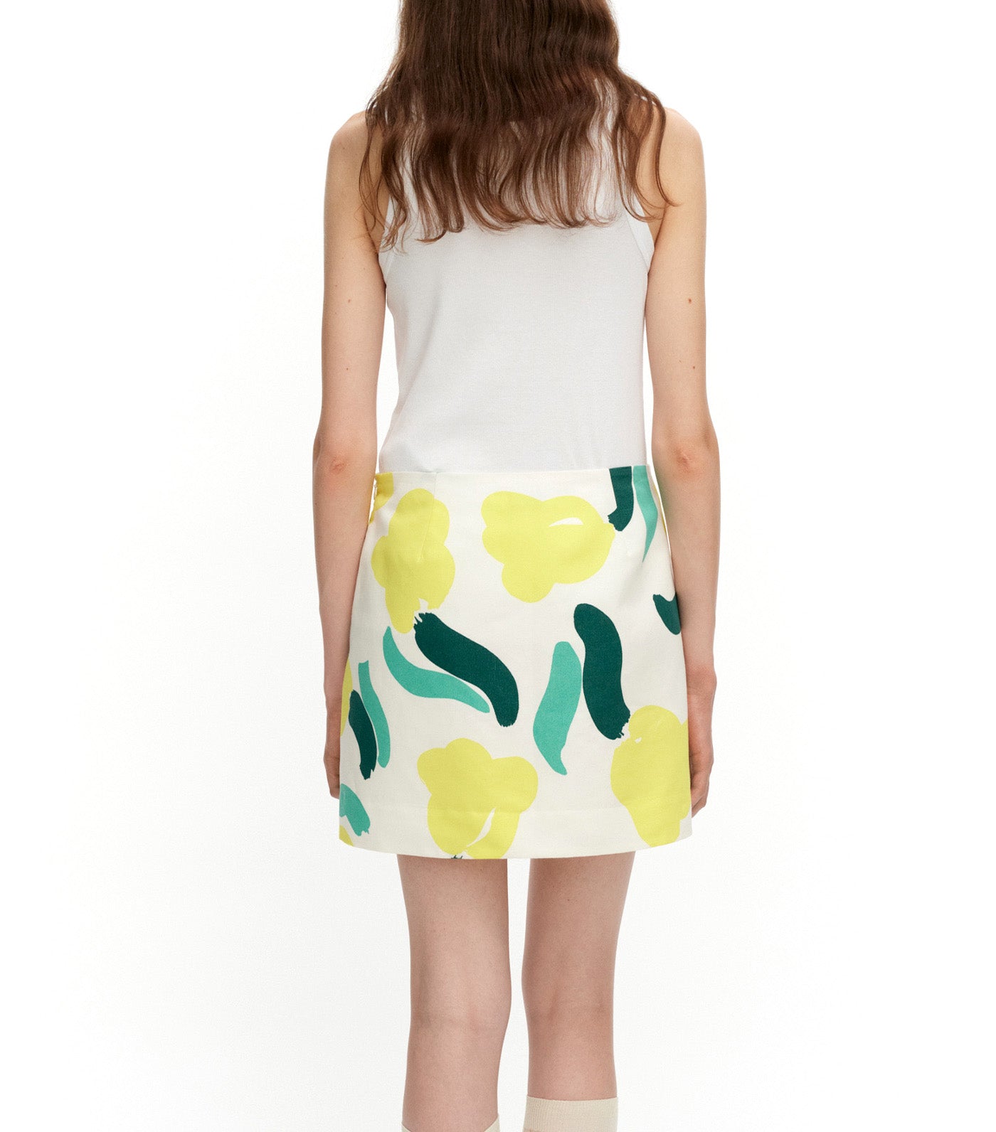 Kokoaminen Lemmitty Skirt Off White/Yellow/Green