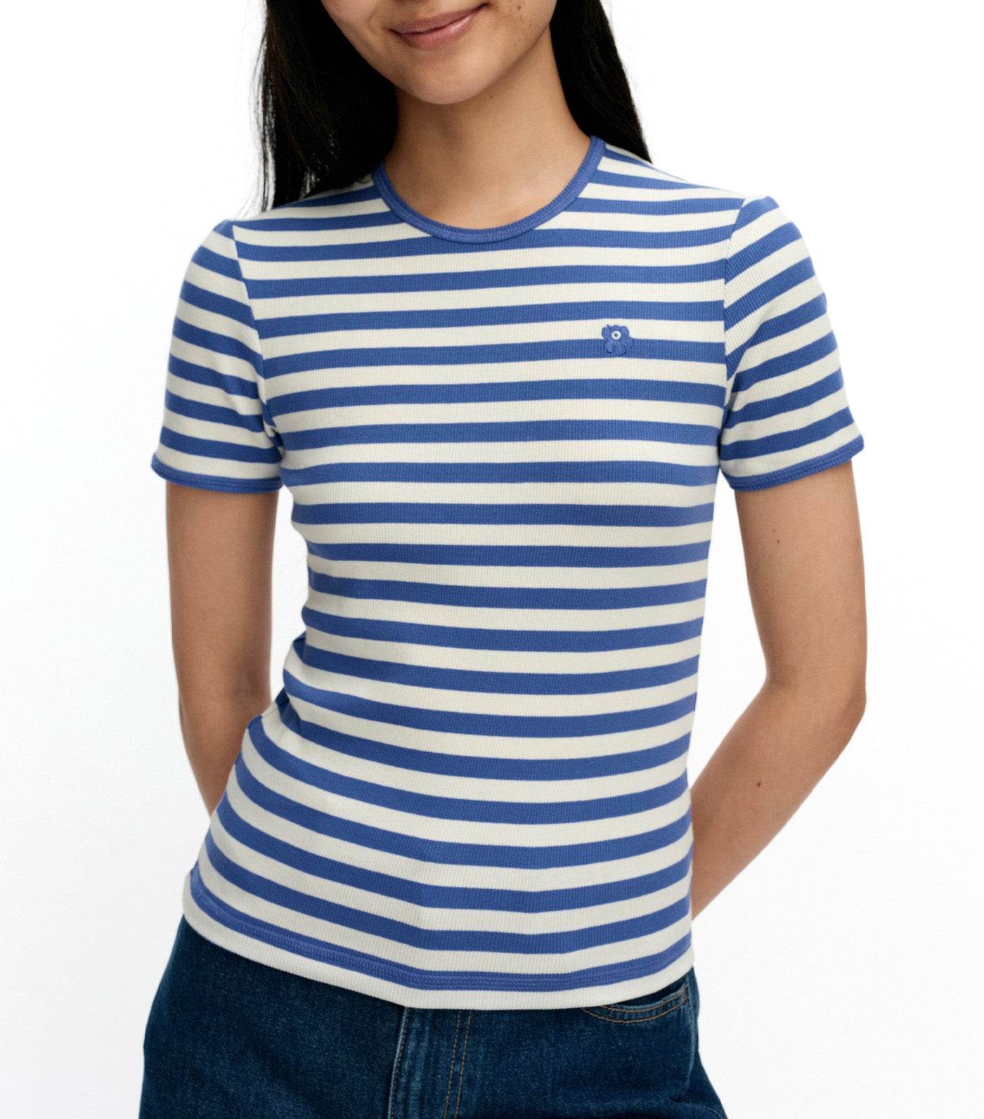 Kukkea Tasaraita Unikko Kioski T-shirt