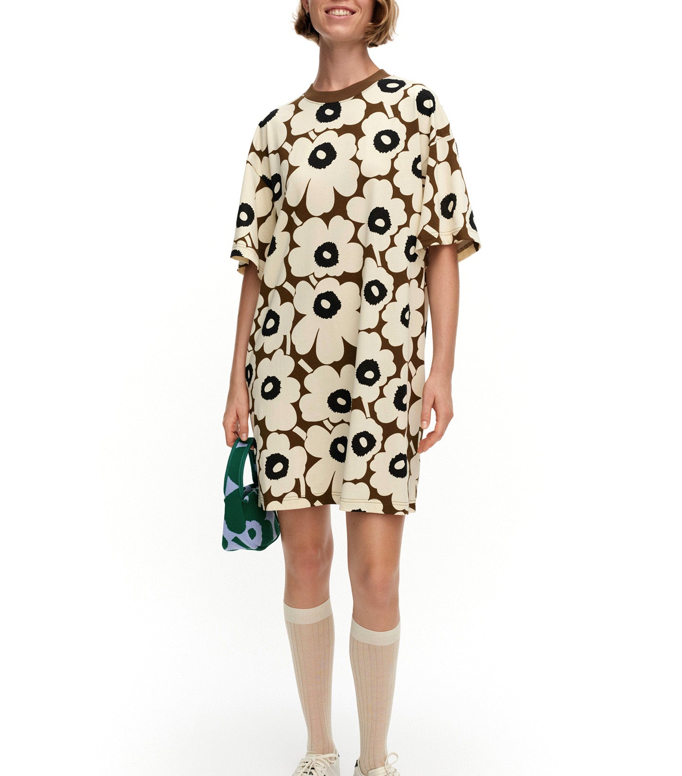 Palikka Unikko Dress Beige/Brown