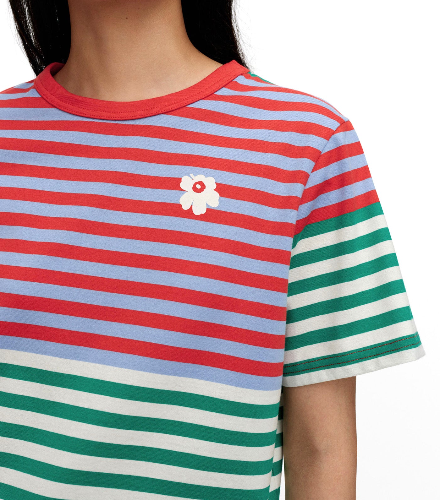 Tasaraita Unikko Kioski T-shirt