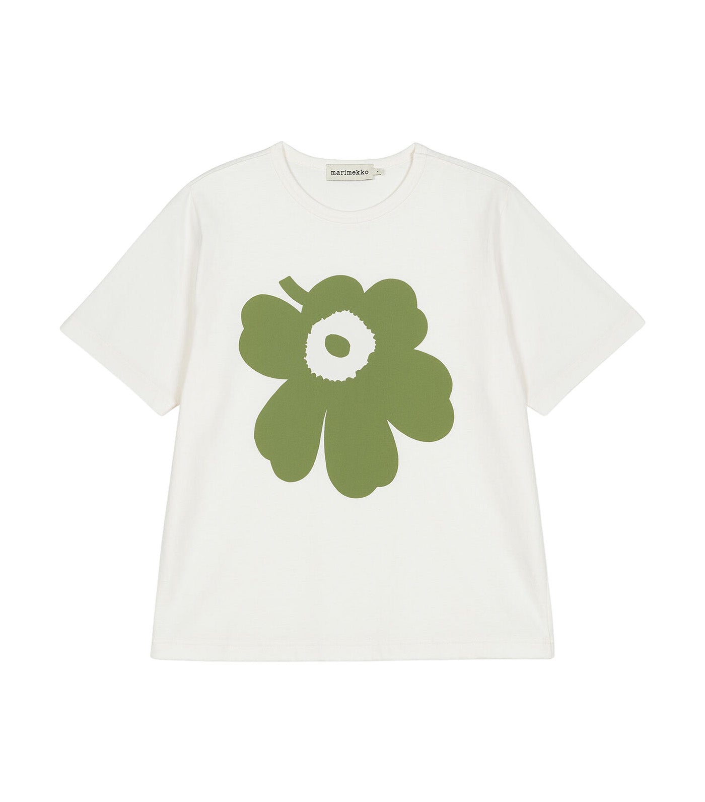 Erna Unikko Placement Kioski T-Shirt Off White/Green
