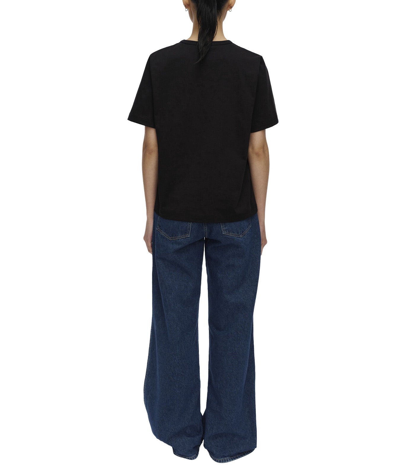 Erna Unikko Placement Kioski T-Shirt Black/Light Pink/Green