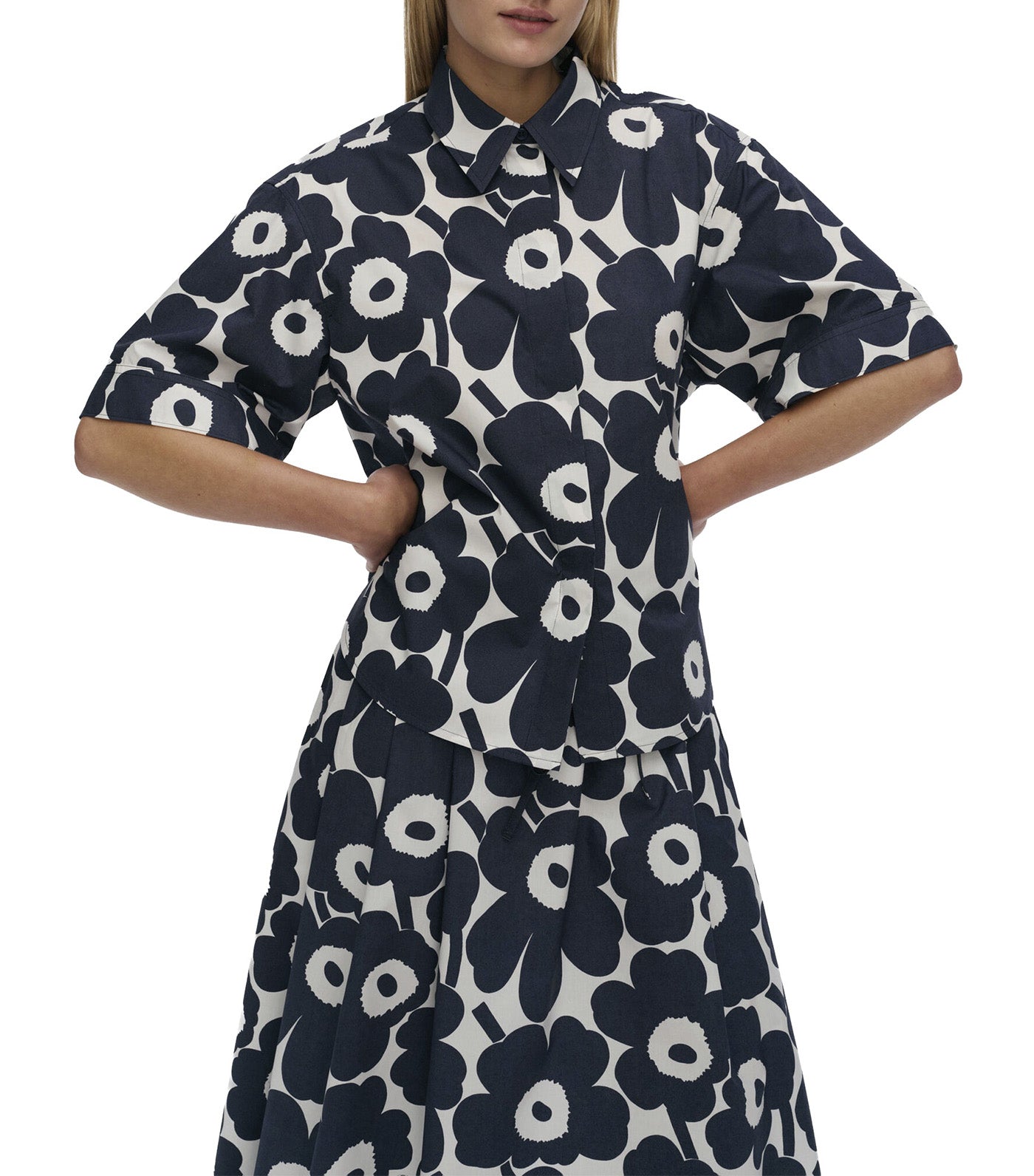 Standardi Unikko Shirt Dark Blue/Off White