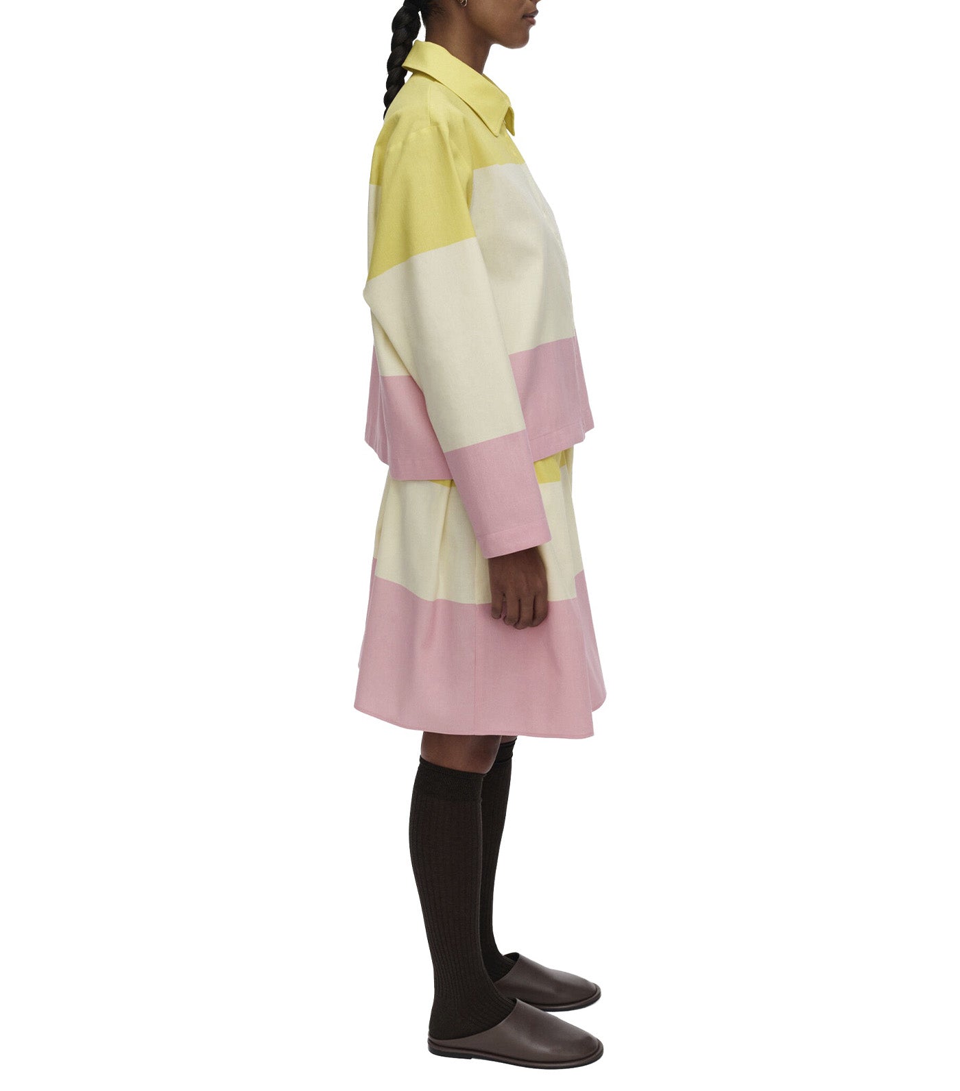 Kaksois Hennika Skirt Yellow/Light Yellow/Rose