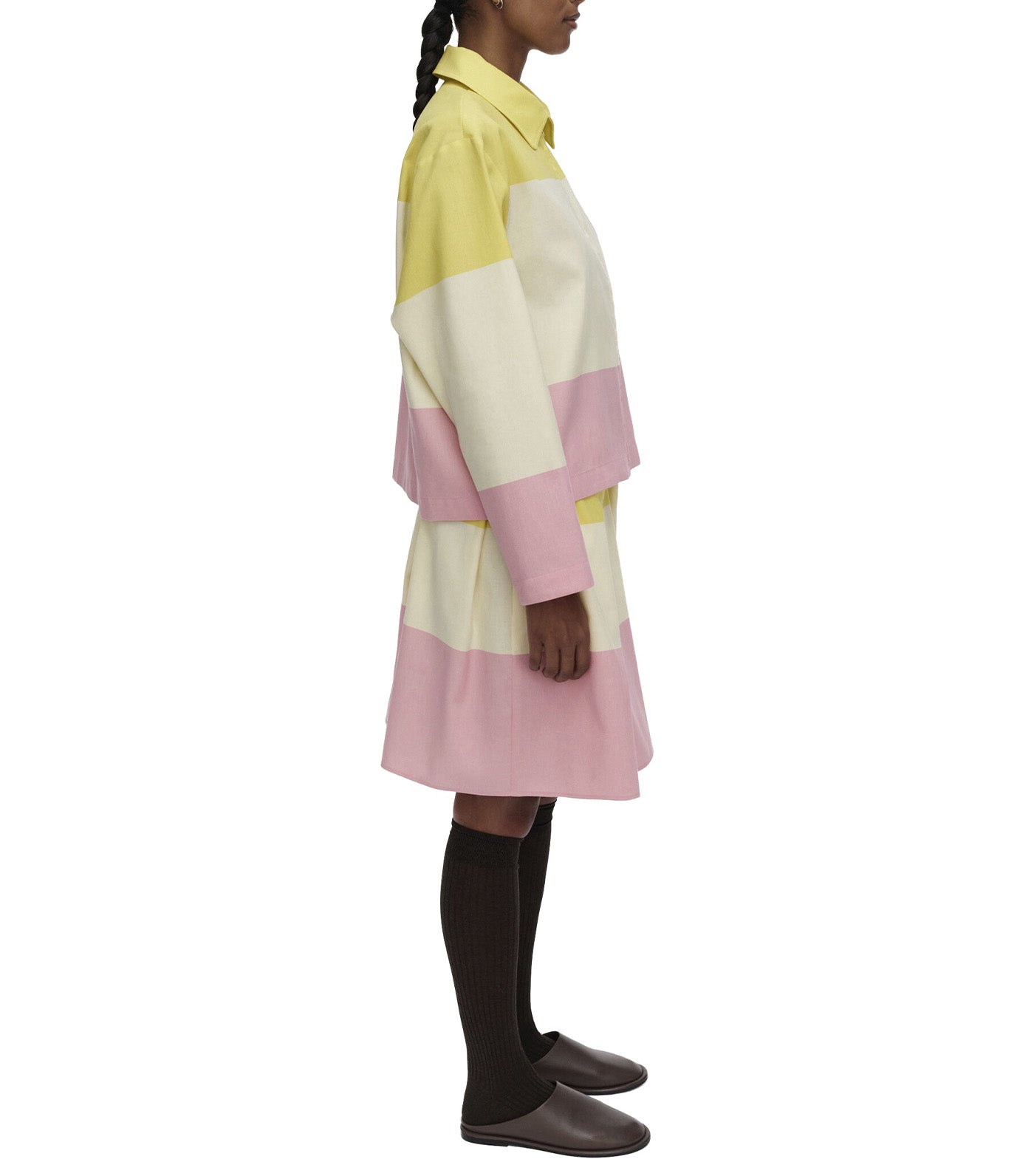 Kirjaimet Hennika Shirt Yellow/Light Yellow/Rose