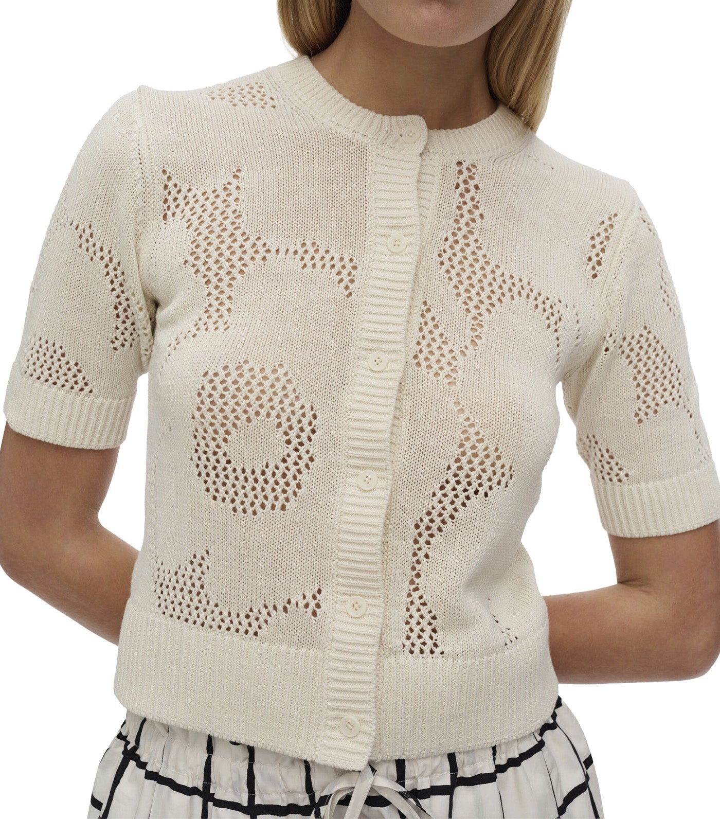 Leikki Unikko Knitted Pullover Off White