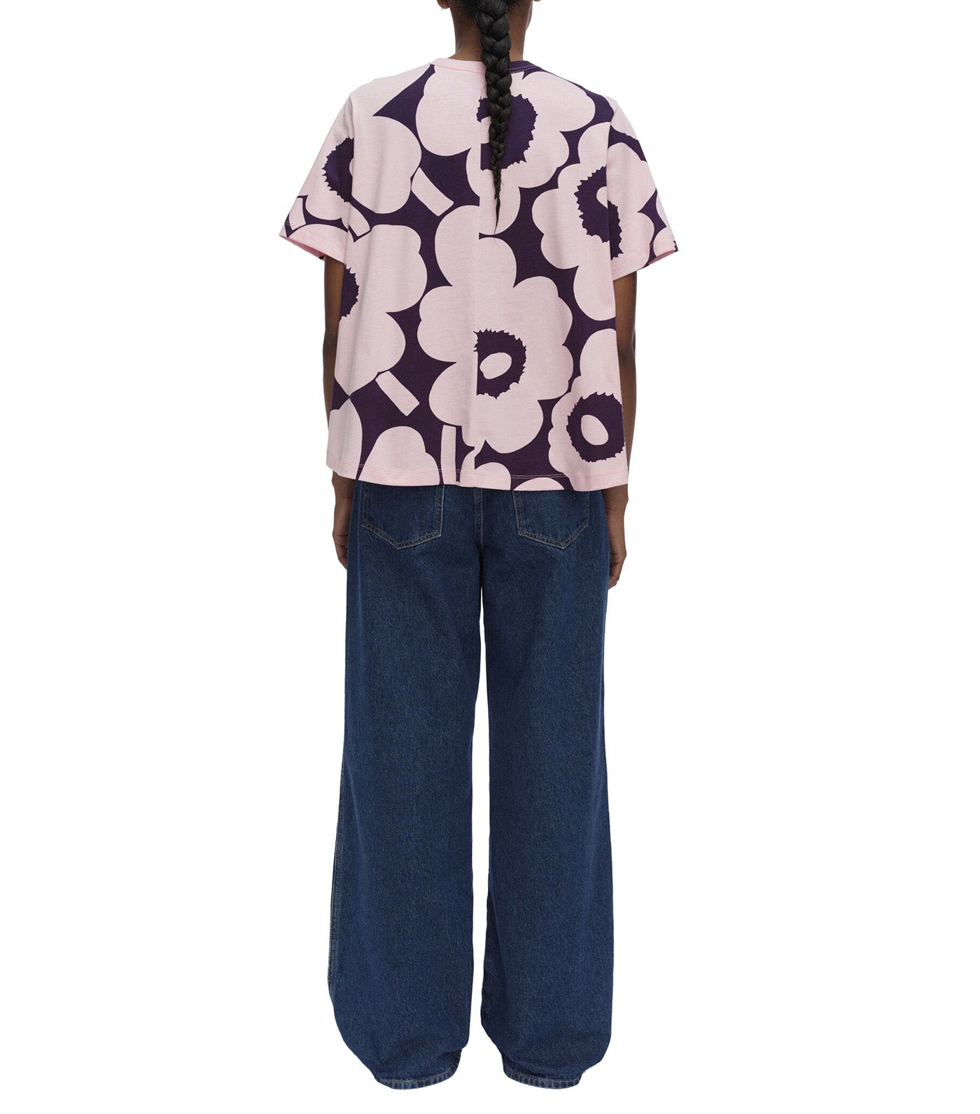 Pisteytys Unikko Blouse Light Pink/Dark Purple