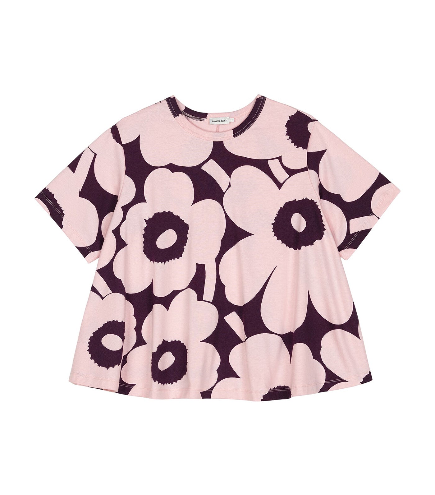 Pisteytys Unikko Blouse Light Pink/Dark Purple