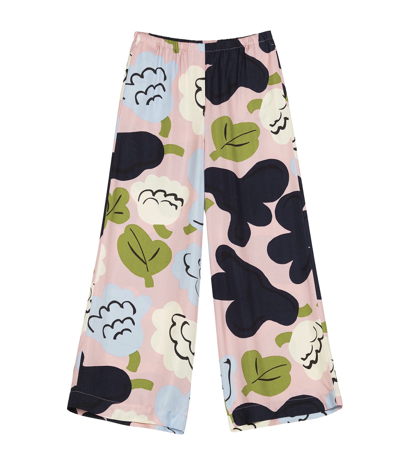 Vaihtelu Kukasta Kukkaan Trousers Light Pink/Dark Blue/Light Blue