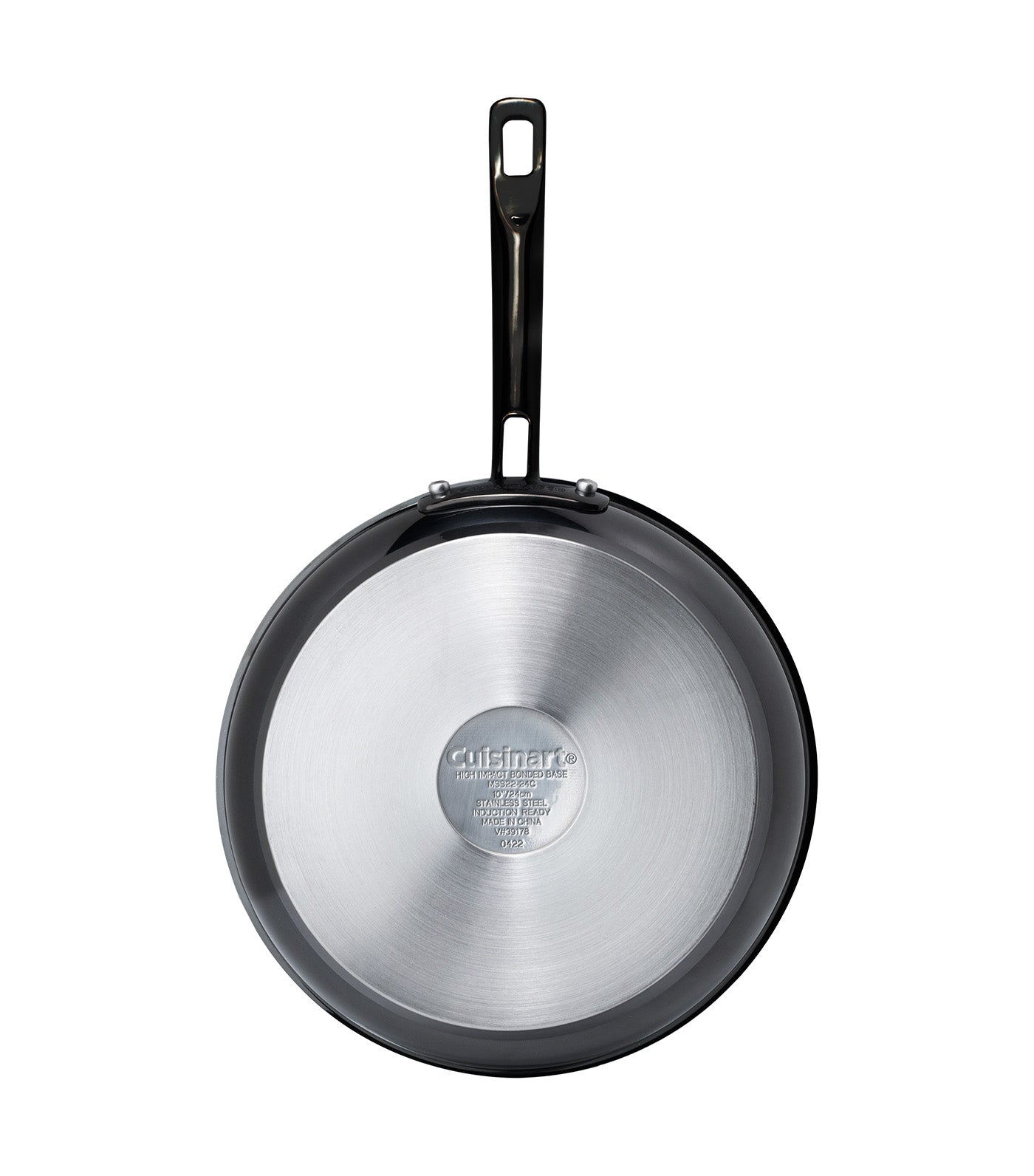 Stainless Steel Skillet Black Mica Shine 10in