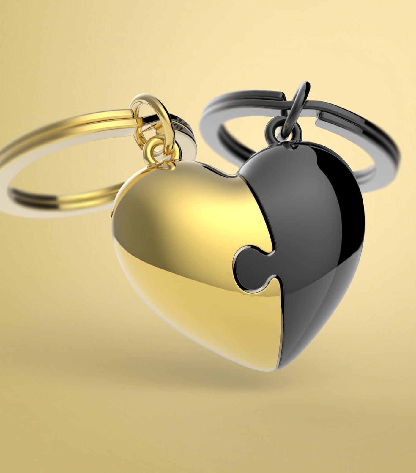 Heart Puzzle (Love) Keyring