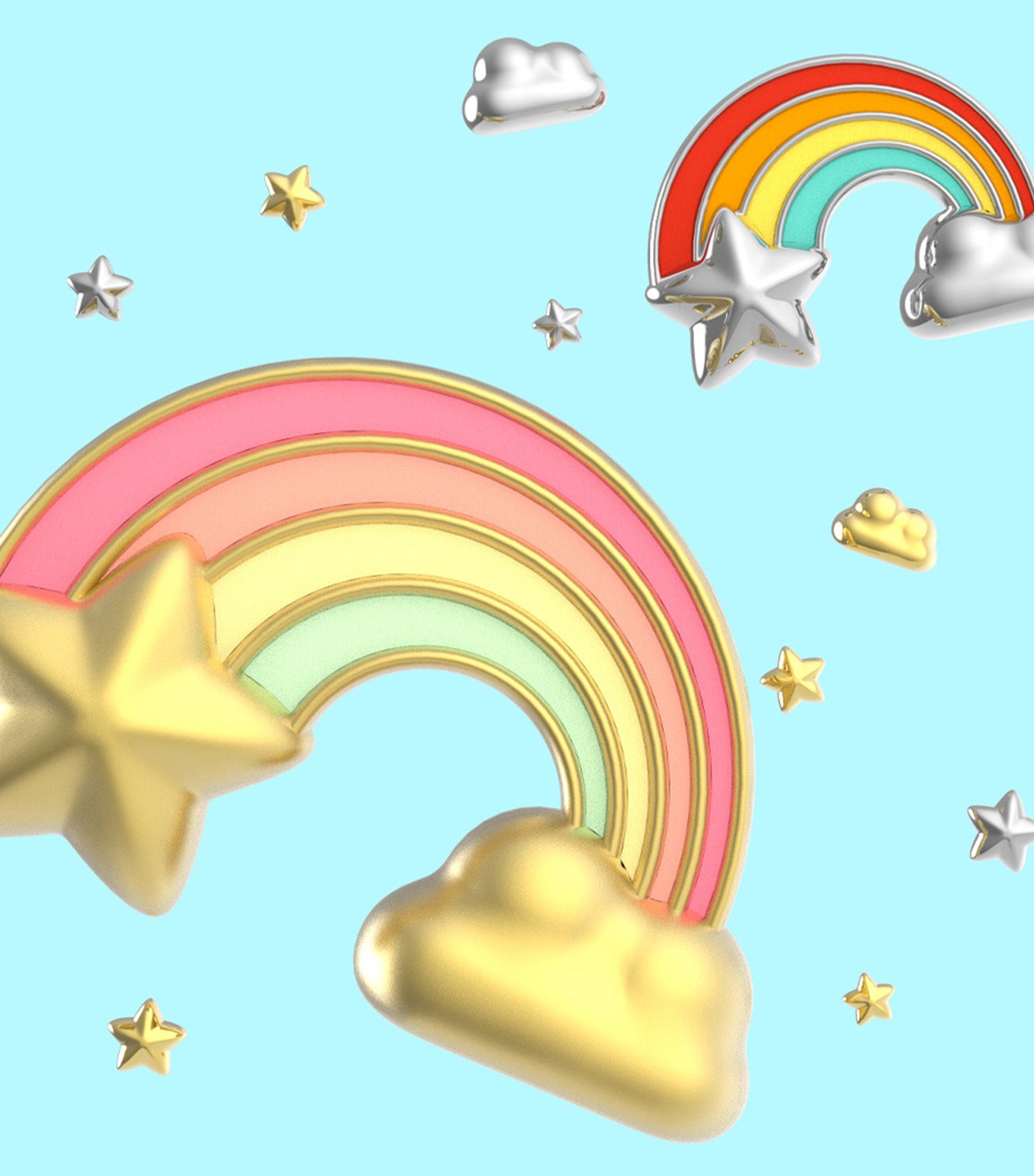 Rainbow Keyring