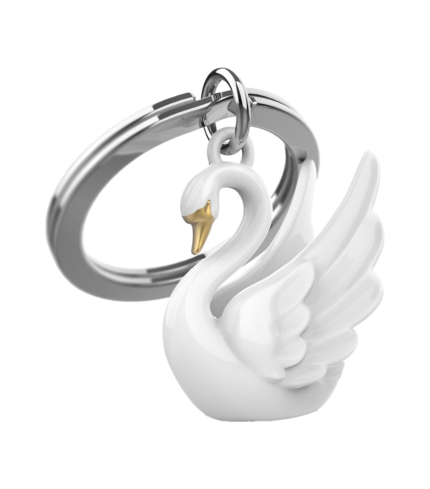 Swan Keyring