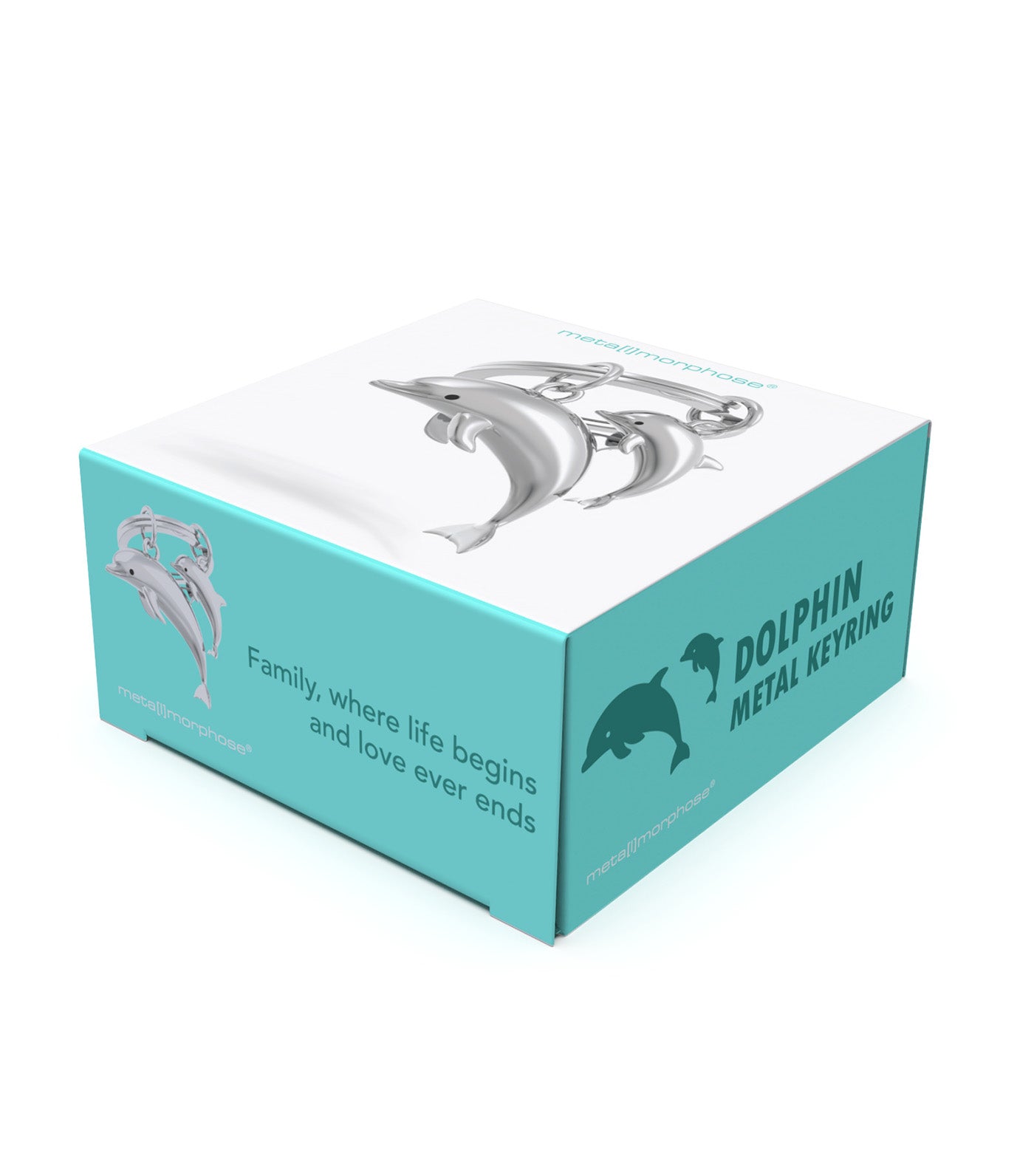 Meta[l]morphose Dolphin Family Keyring
