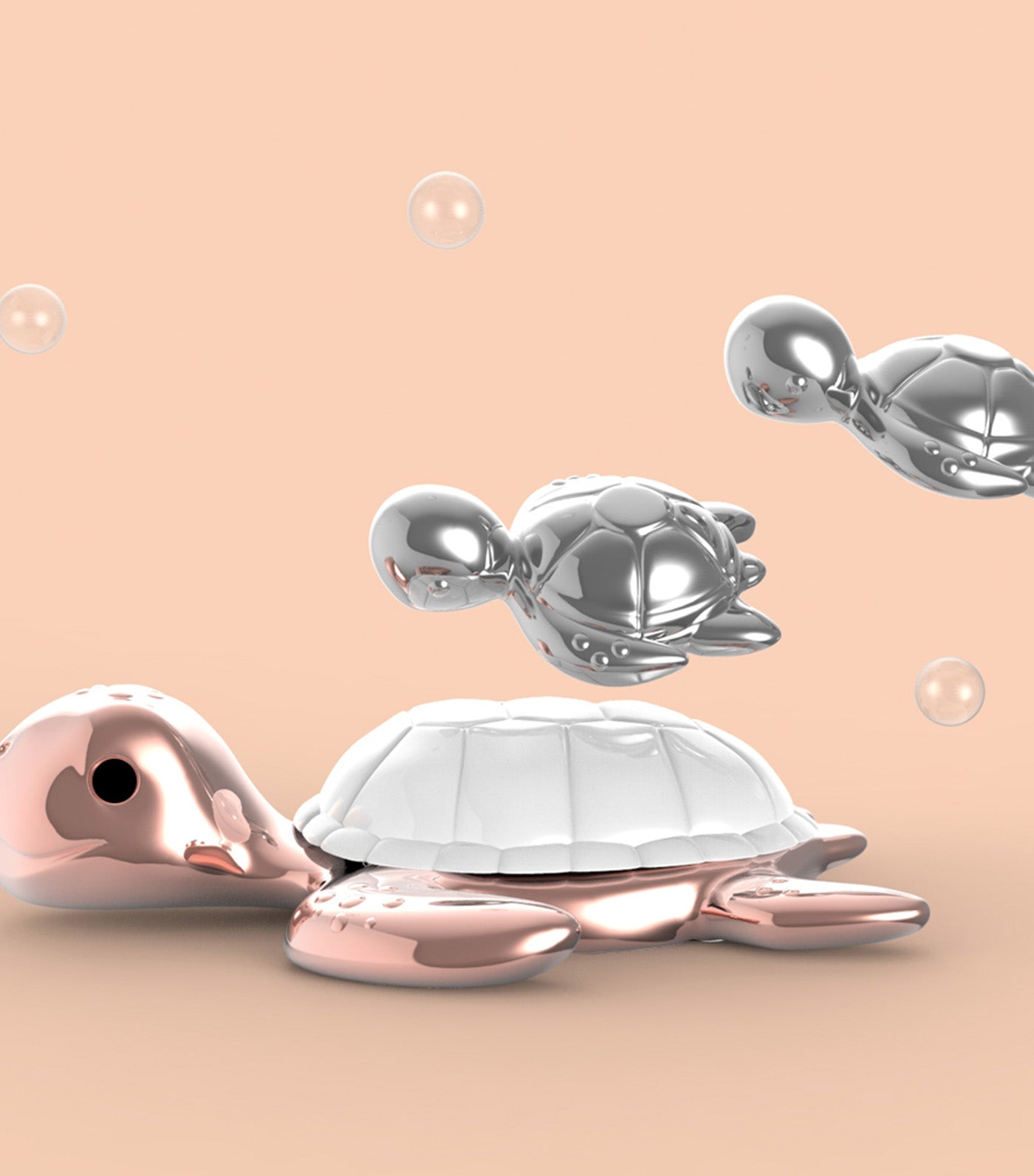 Turtle Family Key Ring