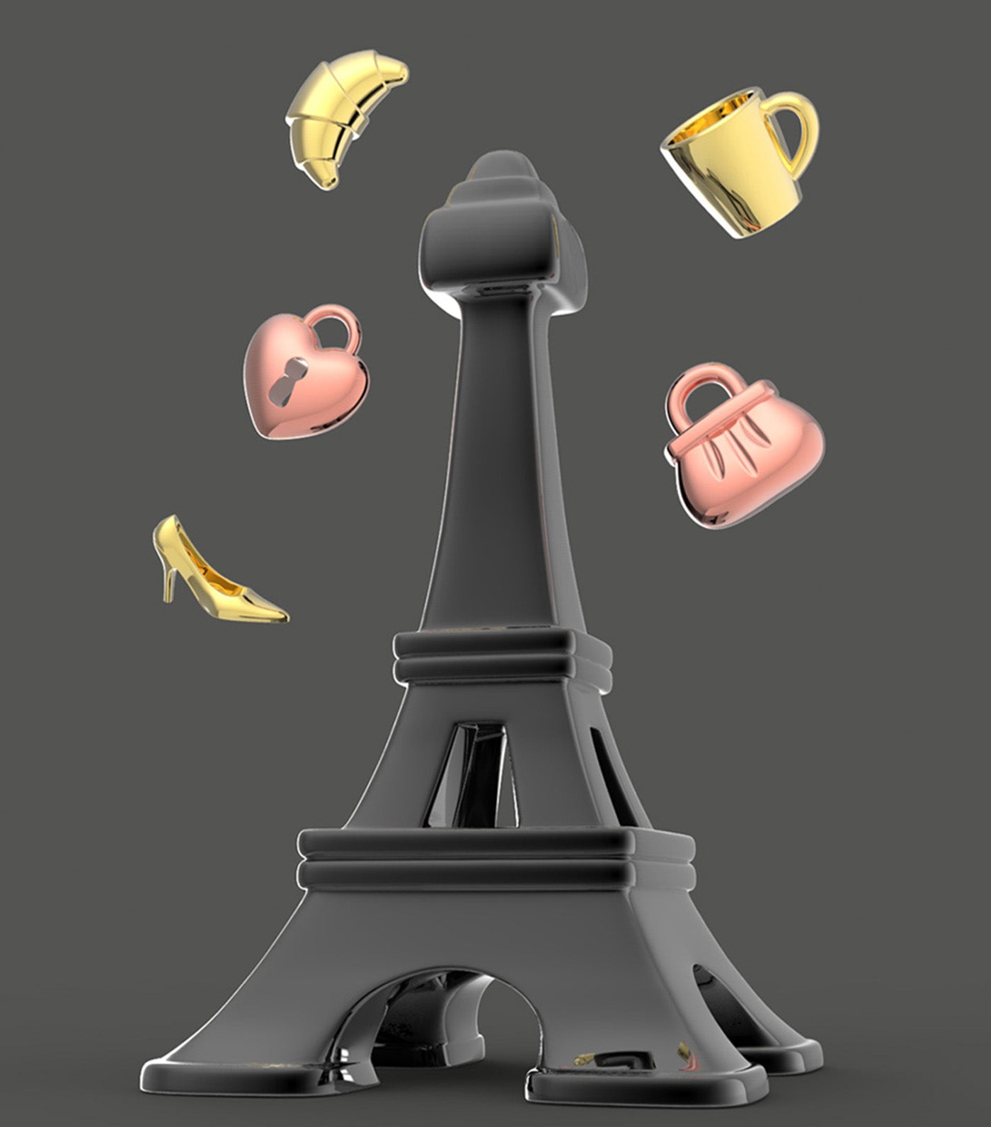 Eiffel Keyring