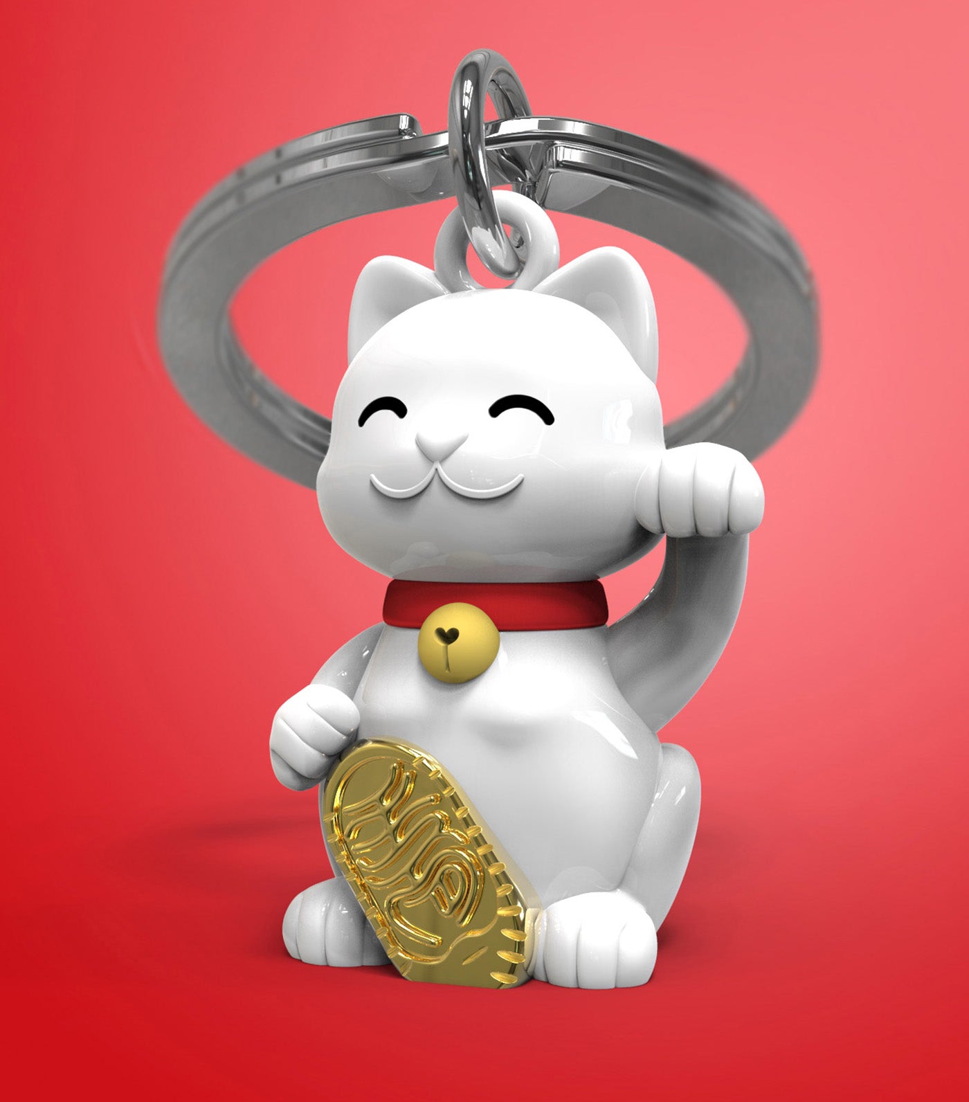Neko Lucky Fortune Cat Keyring