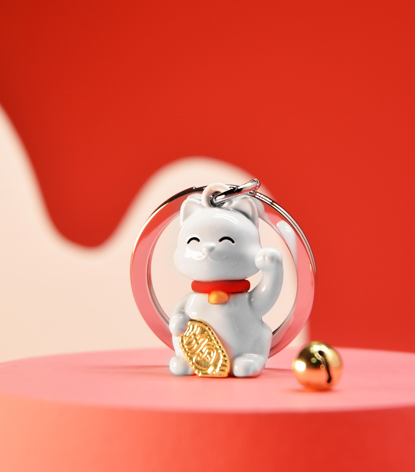 Neko Lucky Fortune Cat Keyring