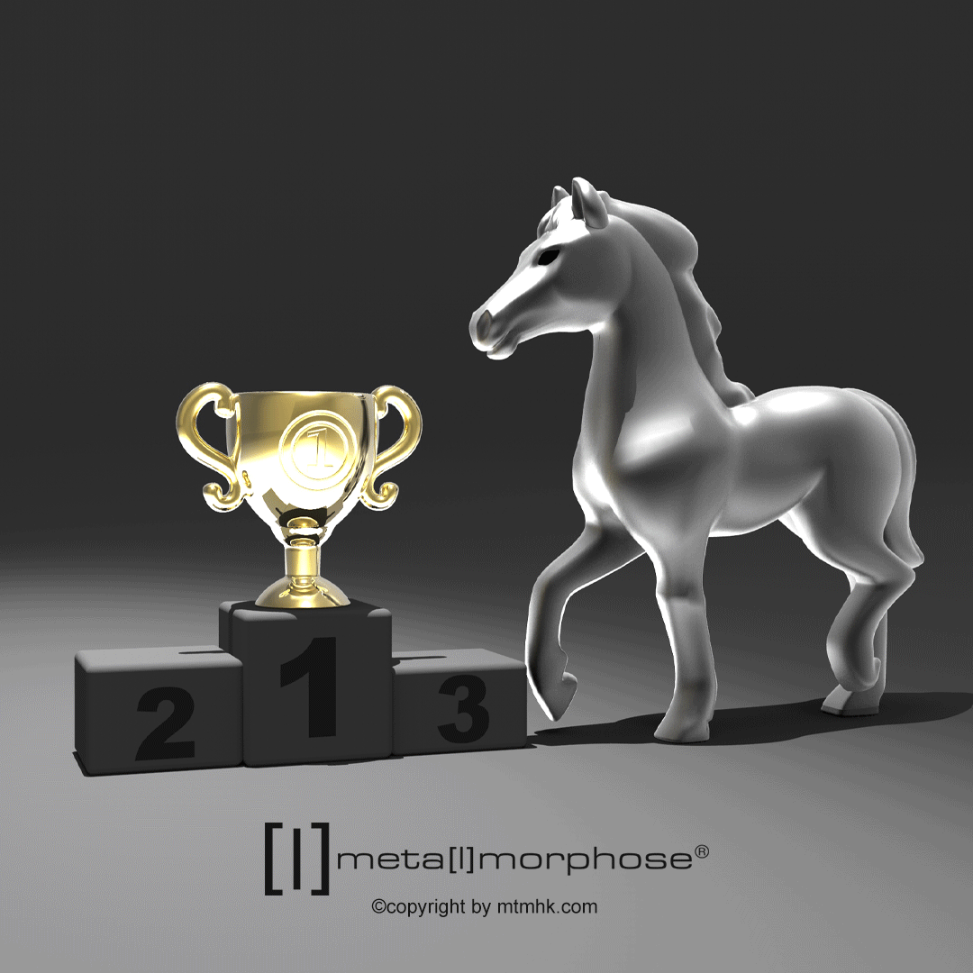 Horse Trophy Keyring