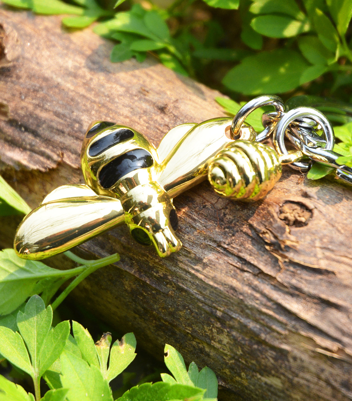Honey Bee Keyring