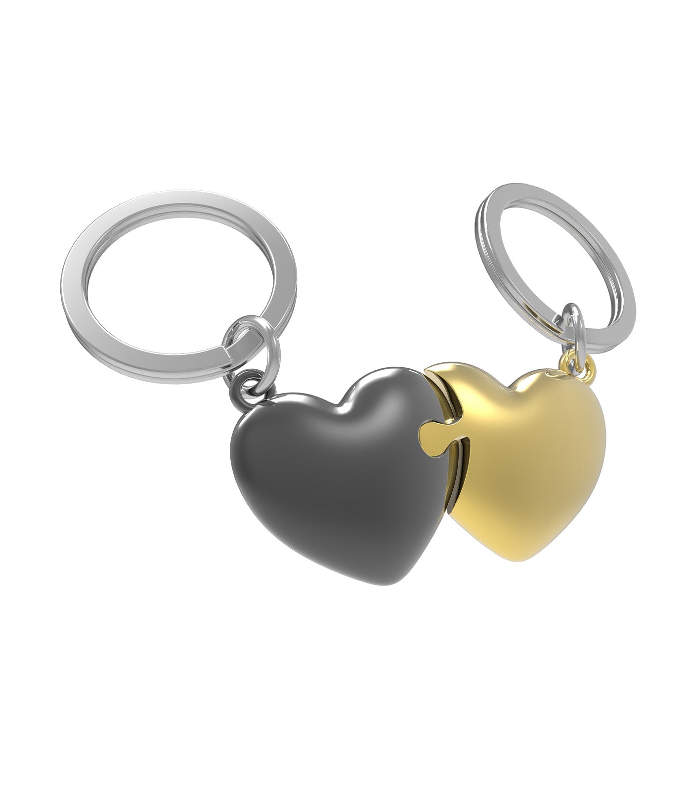 Hearts Puzzle You & I (Love) Keyring