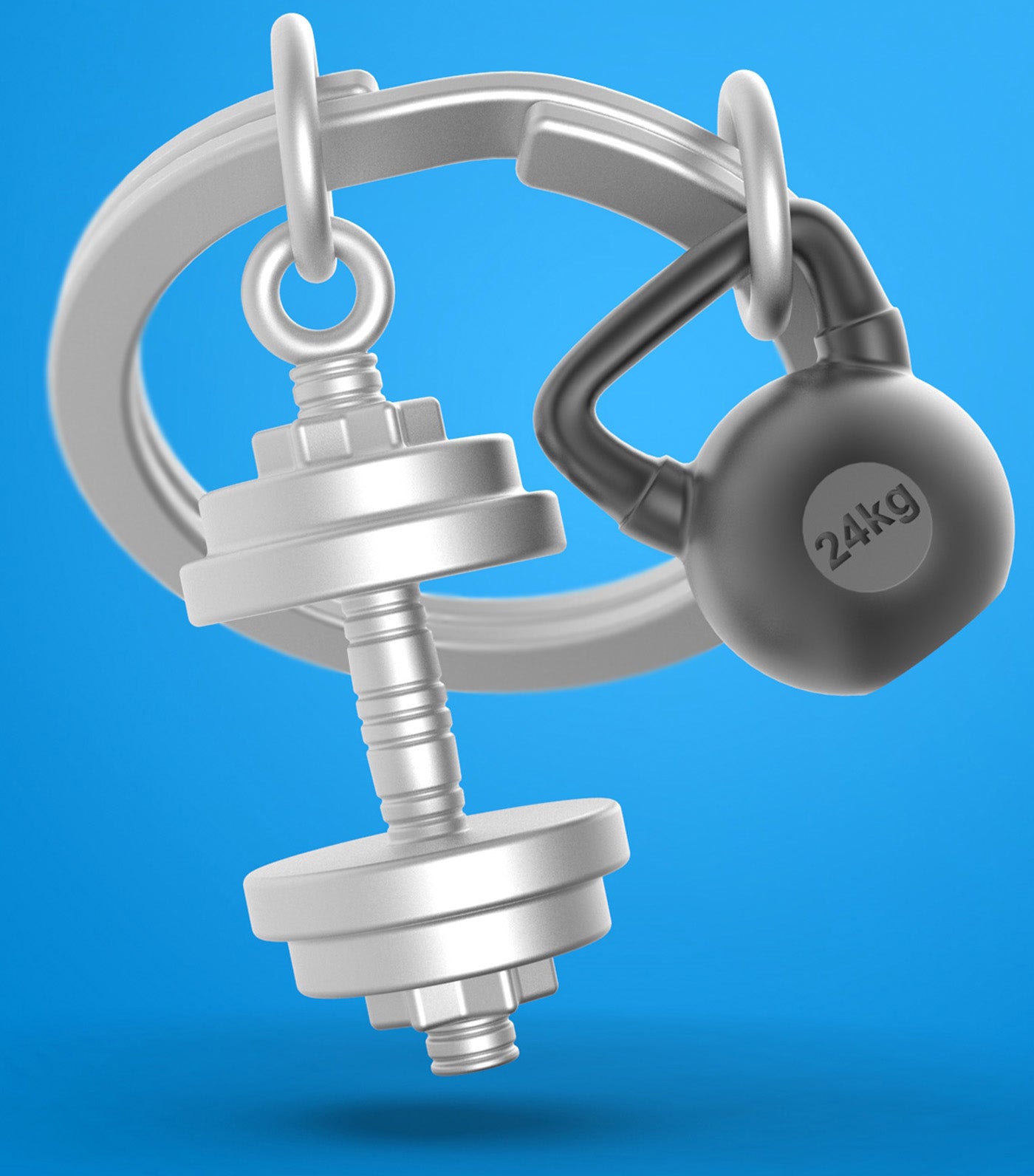Meta[l]morphose Dumbbell Keyring