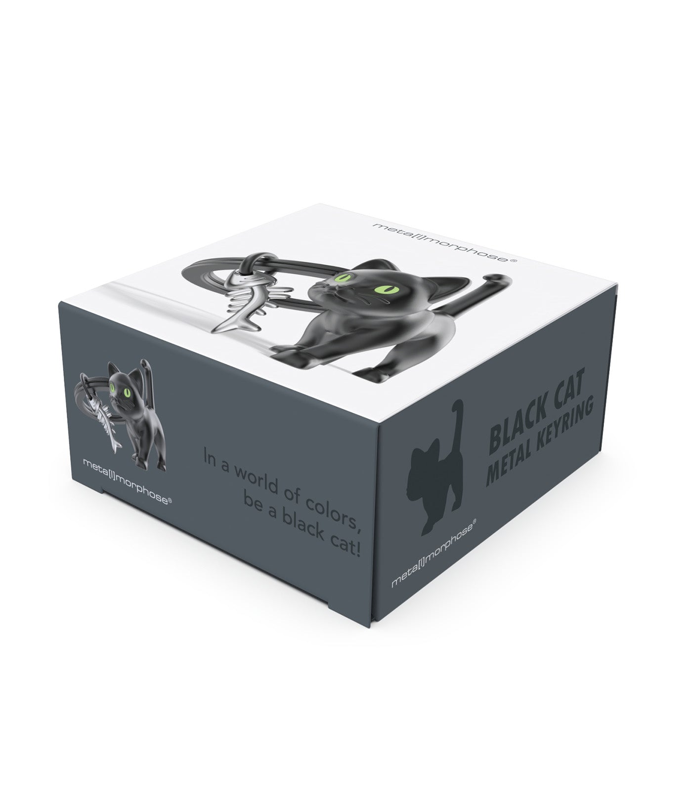 Meta[l]morphose Cat Keyring Black