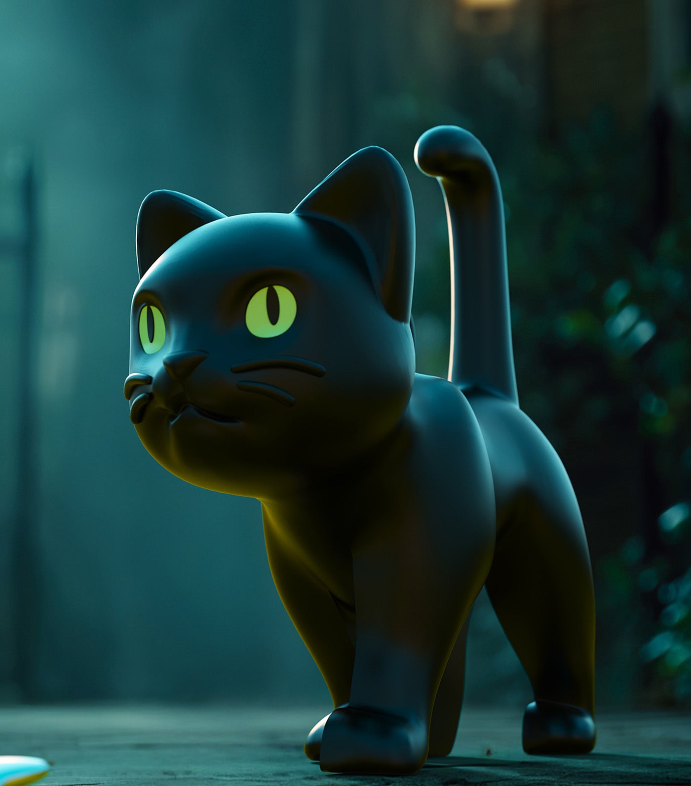 Meta[l]morphose Cat Keyring Black
