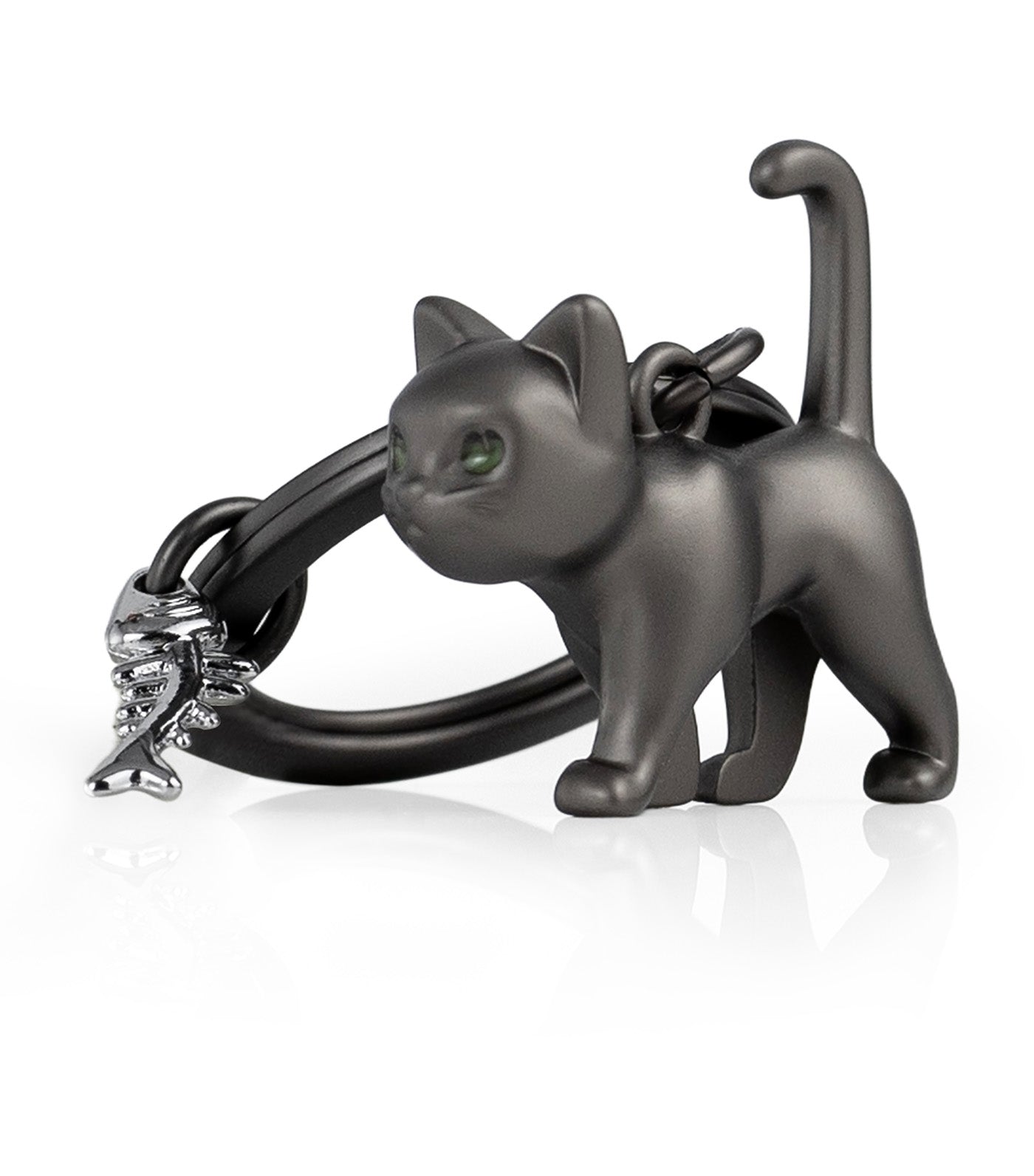 Meta[l]morphose Cat Keyring Black