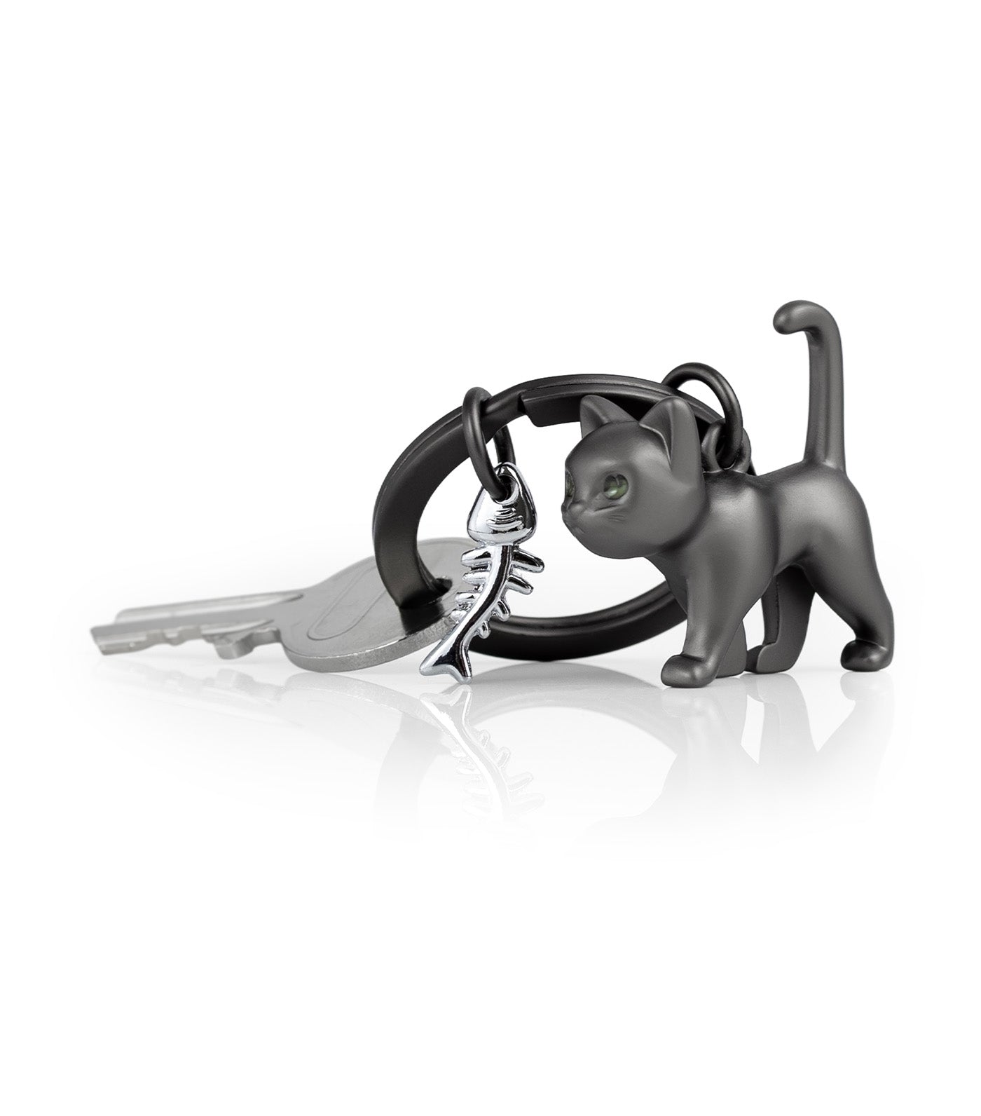 Meta[l]morphose Cat Keyring Black